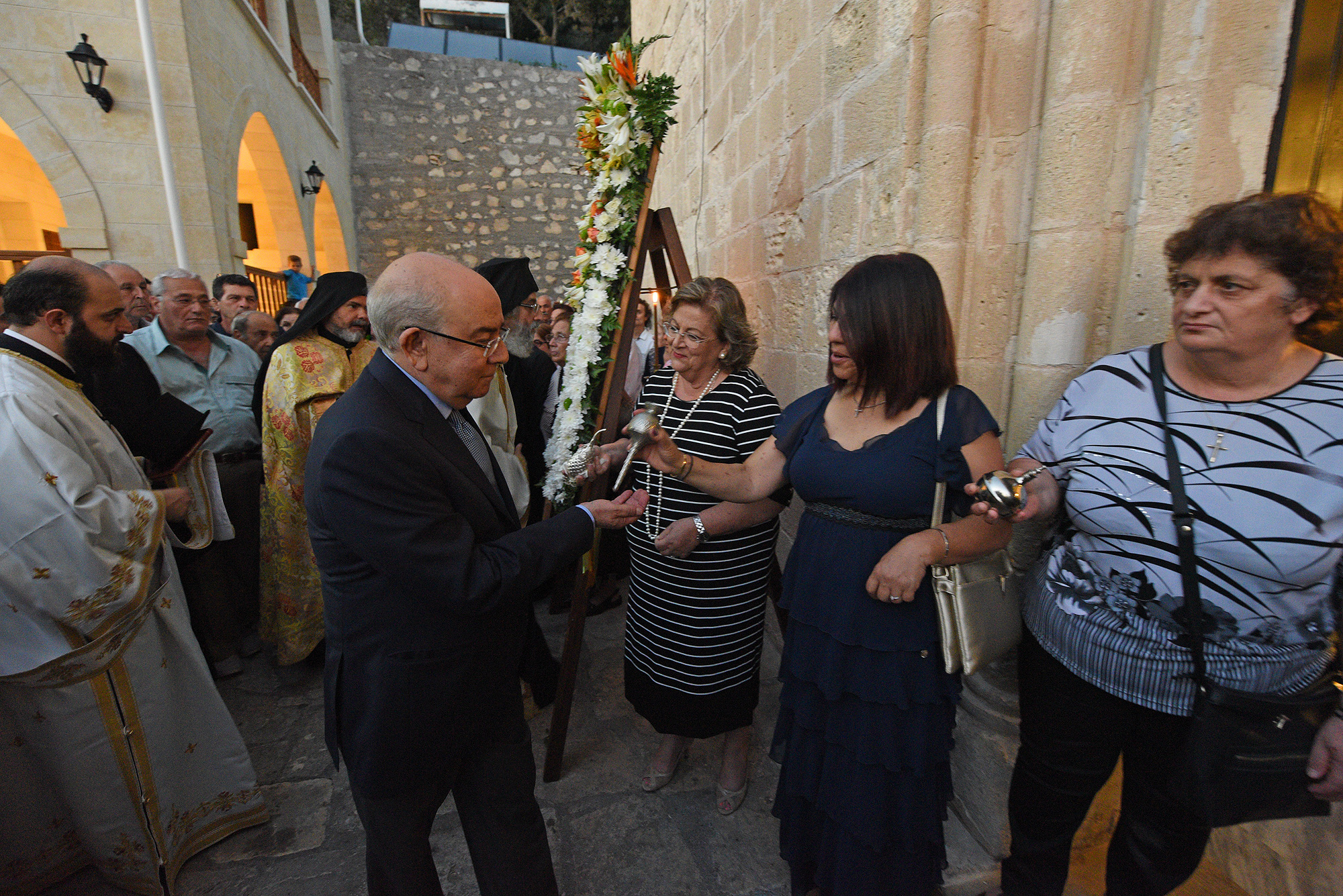 Feast at St Neophytos Monastery, near Paphos