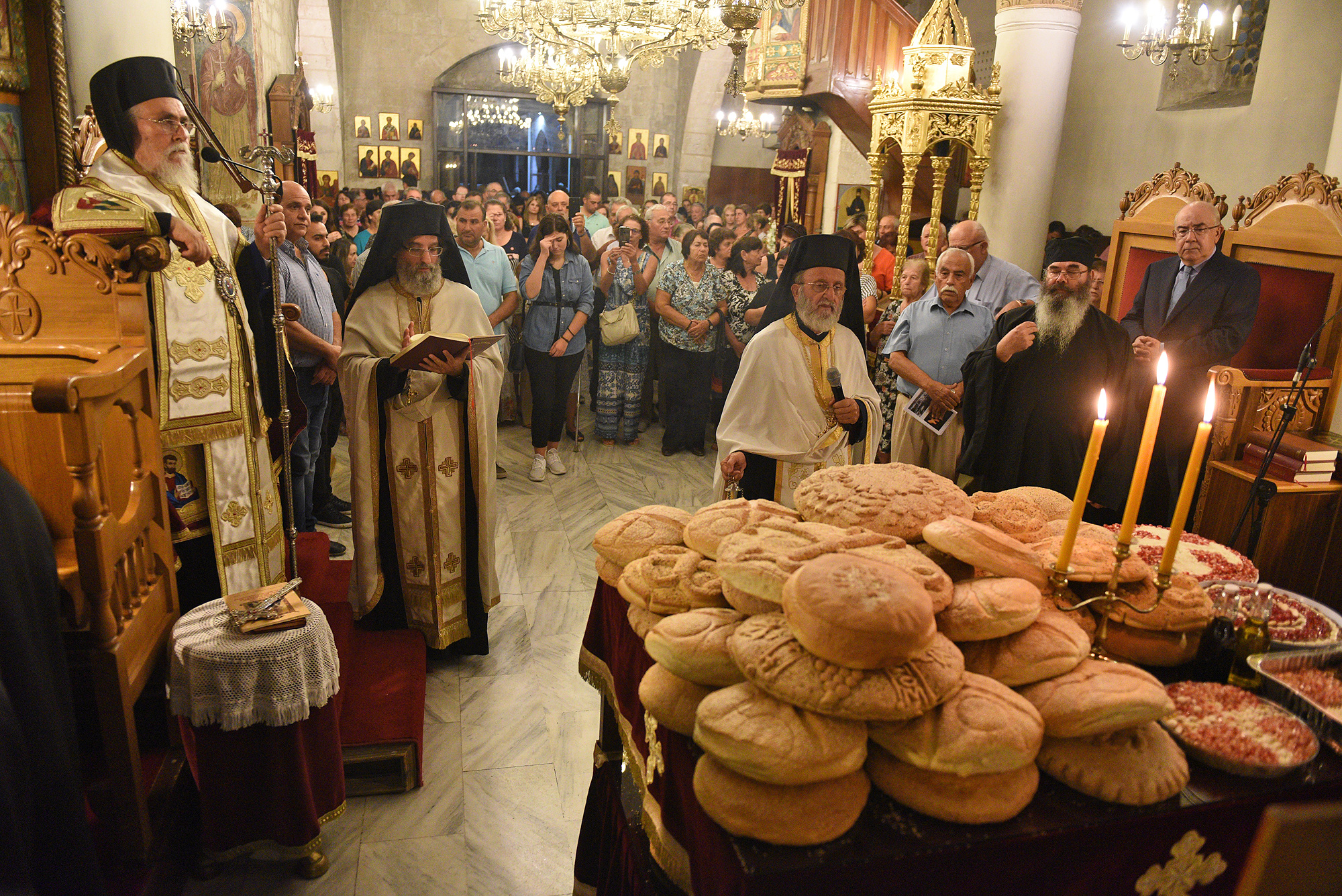 Feast at St Neophytos Monastery, near Paphos