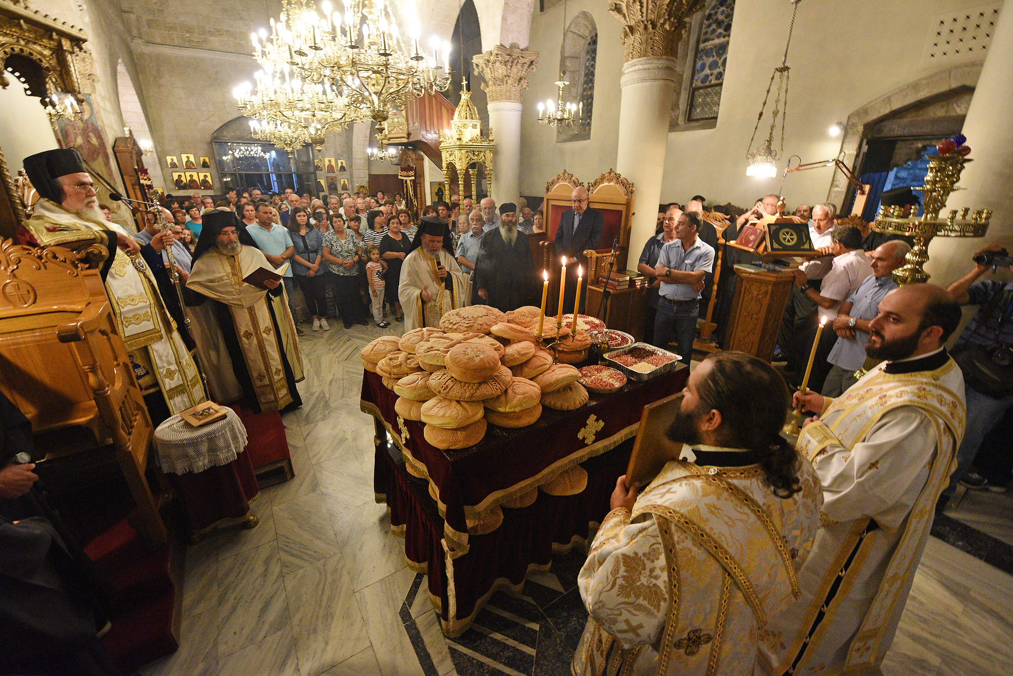 Feast at St Neophytos Monastery, near Paphos