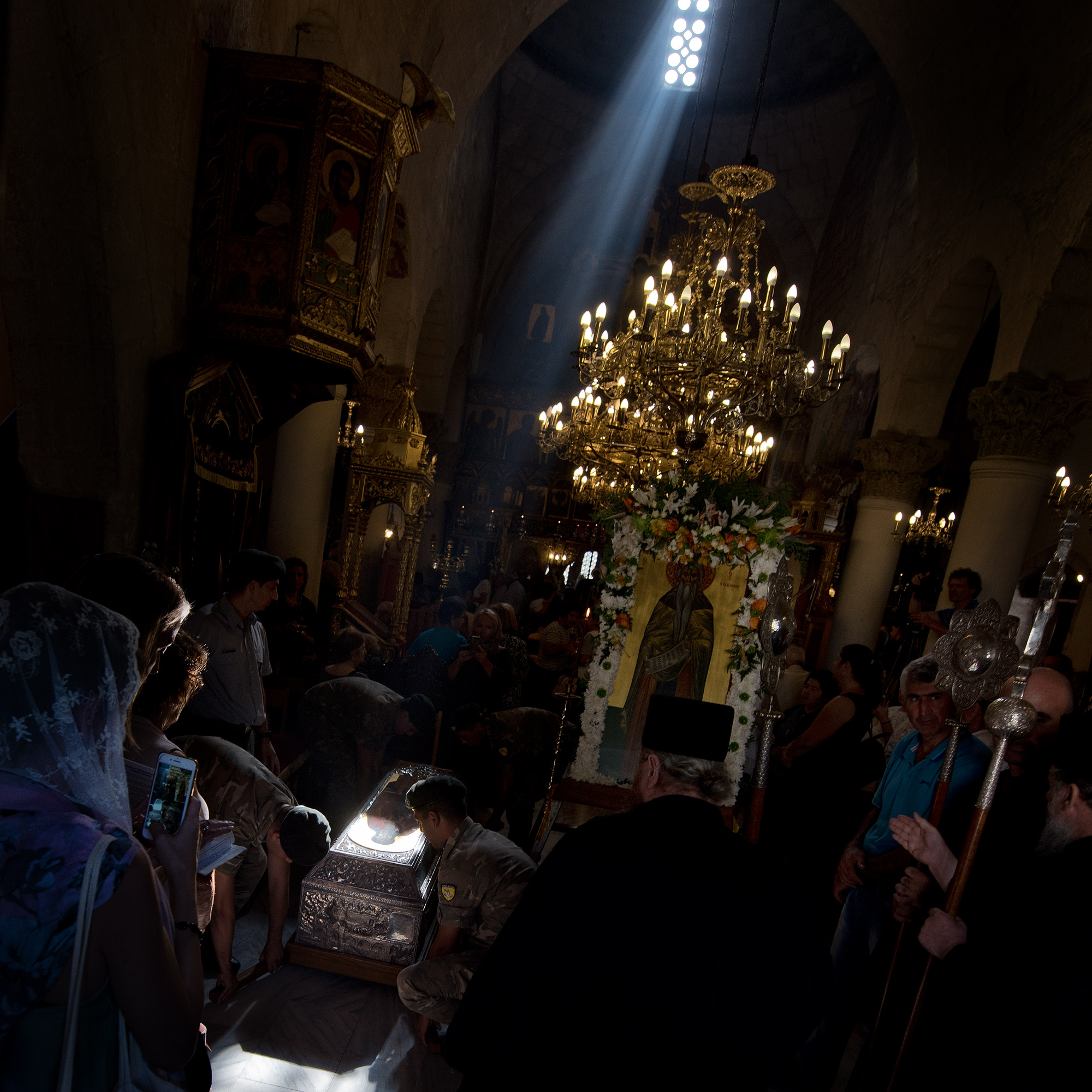 Feast at St Neophytos Monastery, near Paphos