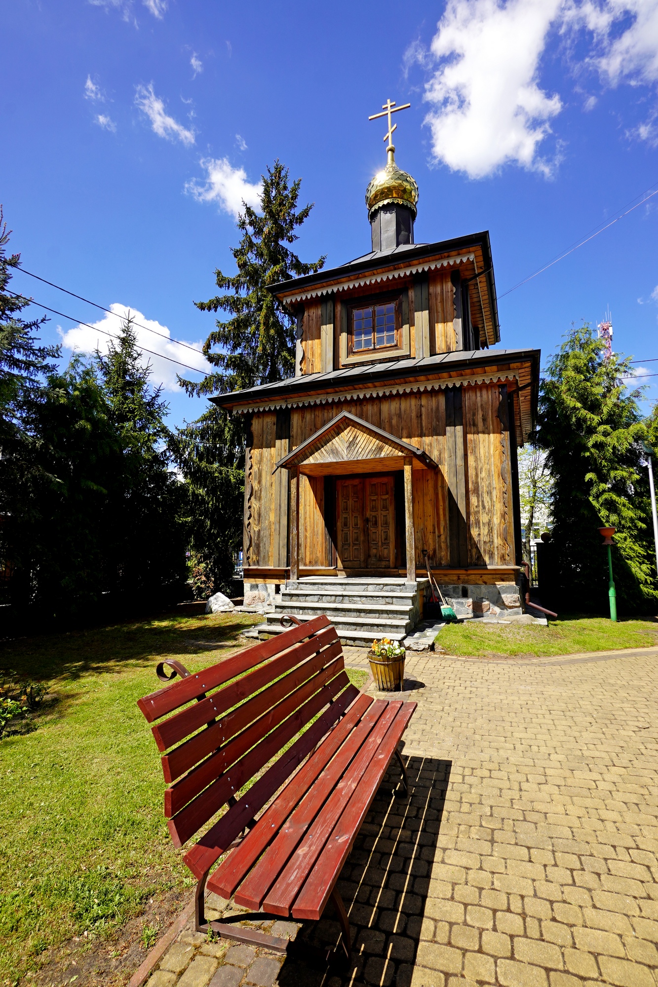 The chapel close to the Nativity of the Mother of God Orthodox church in Bielsk Podlaski 