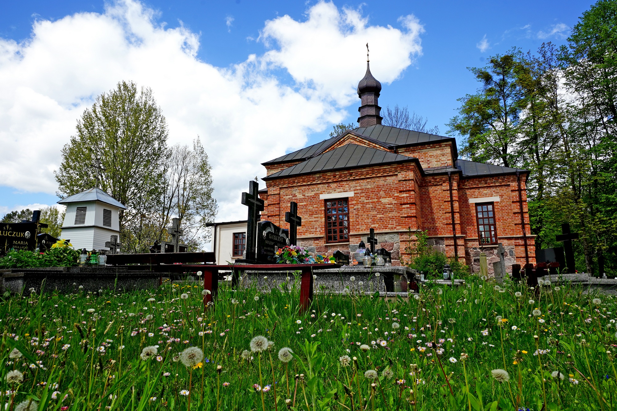 The Orthodox cementary church in Klejniki