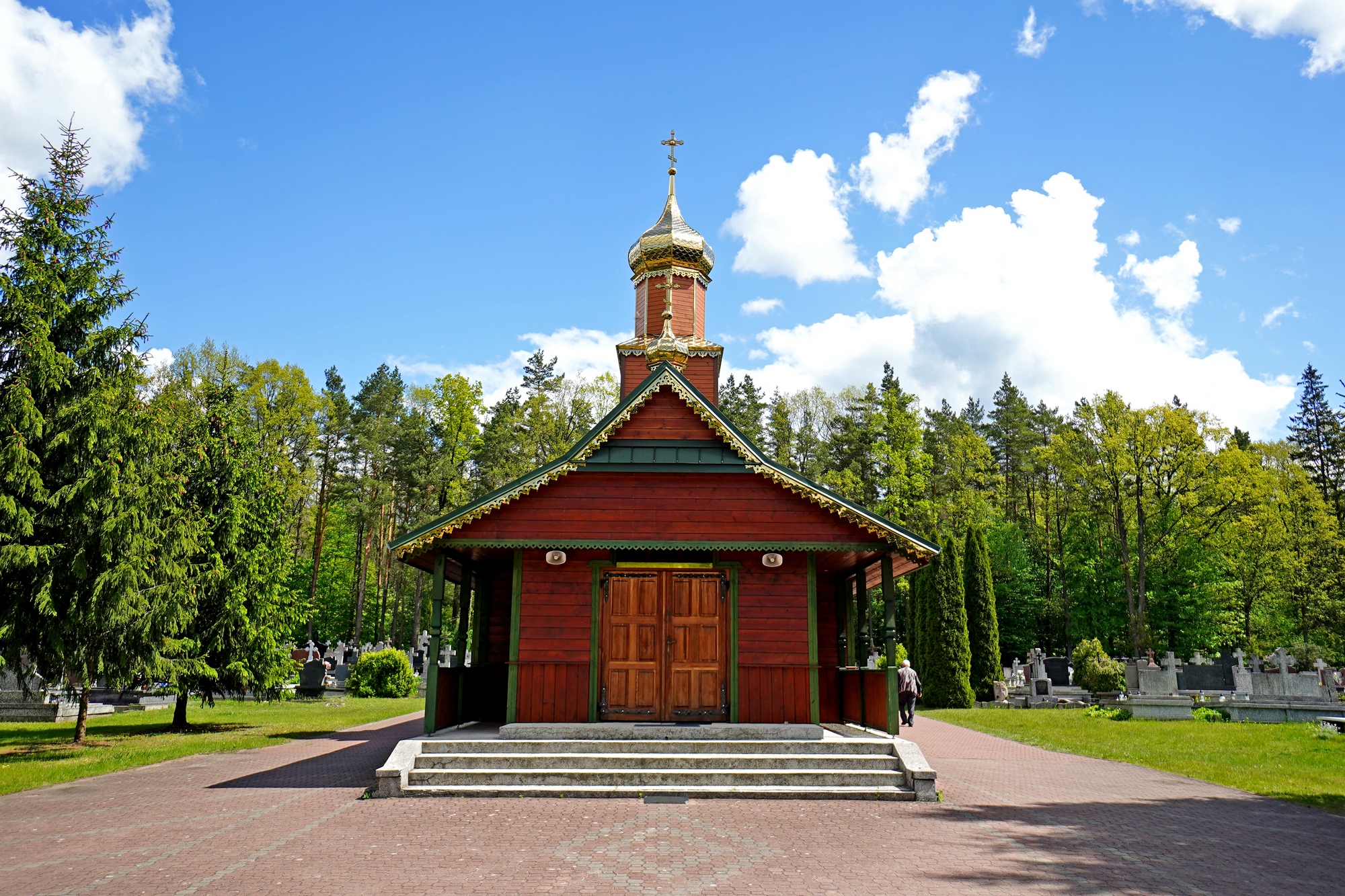 All Saints cementary Orthodox church in Hajnówka