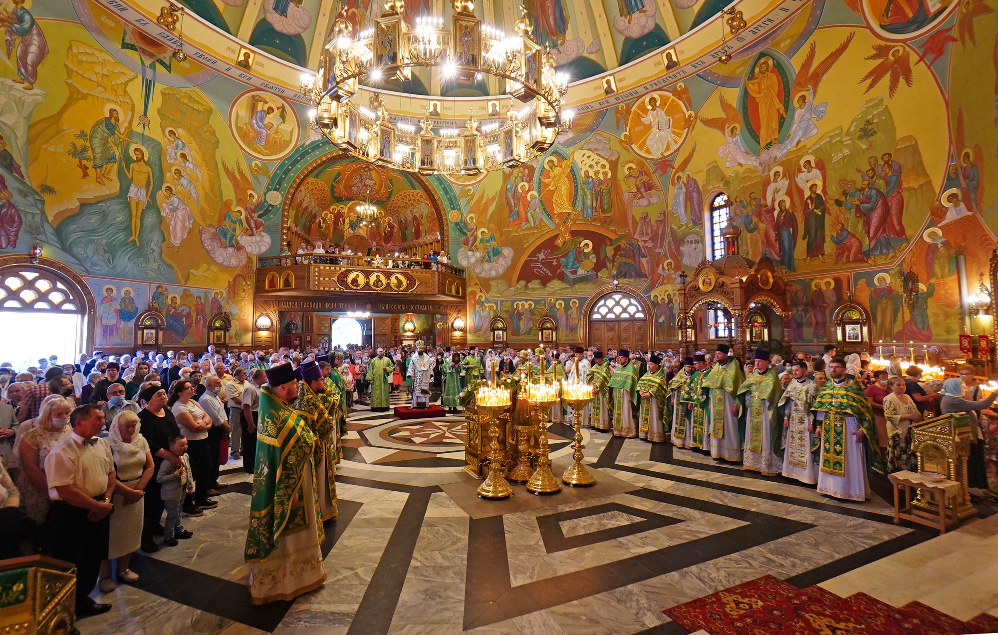 The Holy Spirit feast in the Holy Spirit Orthodox church in Białystok