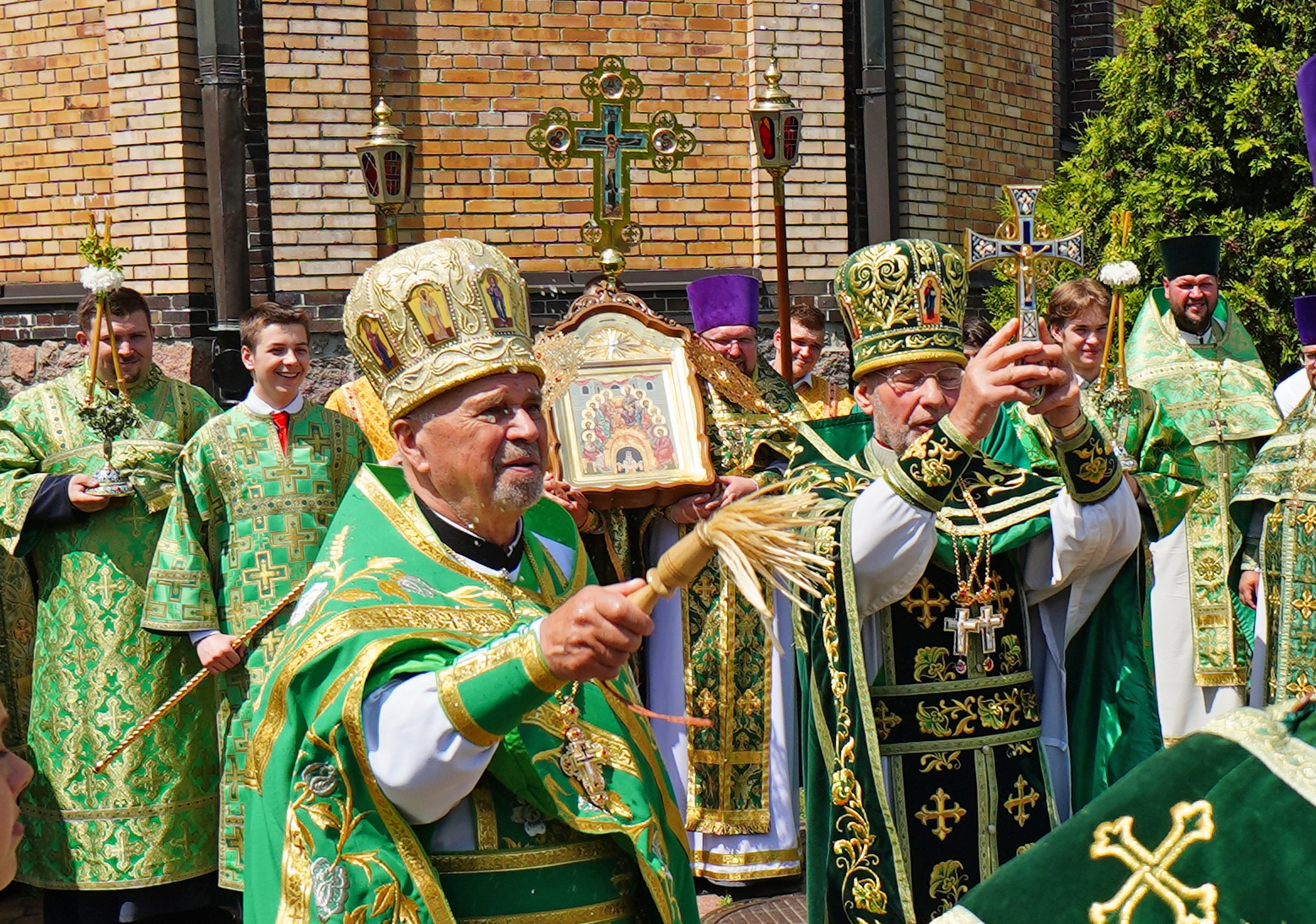 The Holy Spirit feast in the Holy Spirit Orthodox church in Białystok