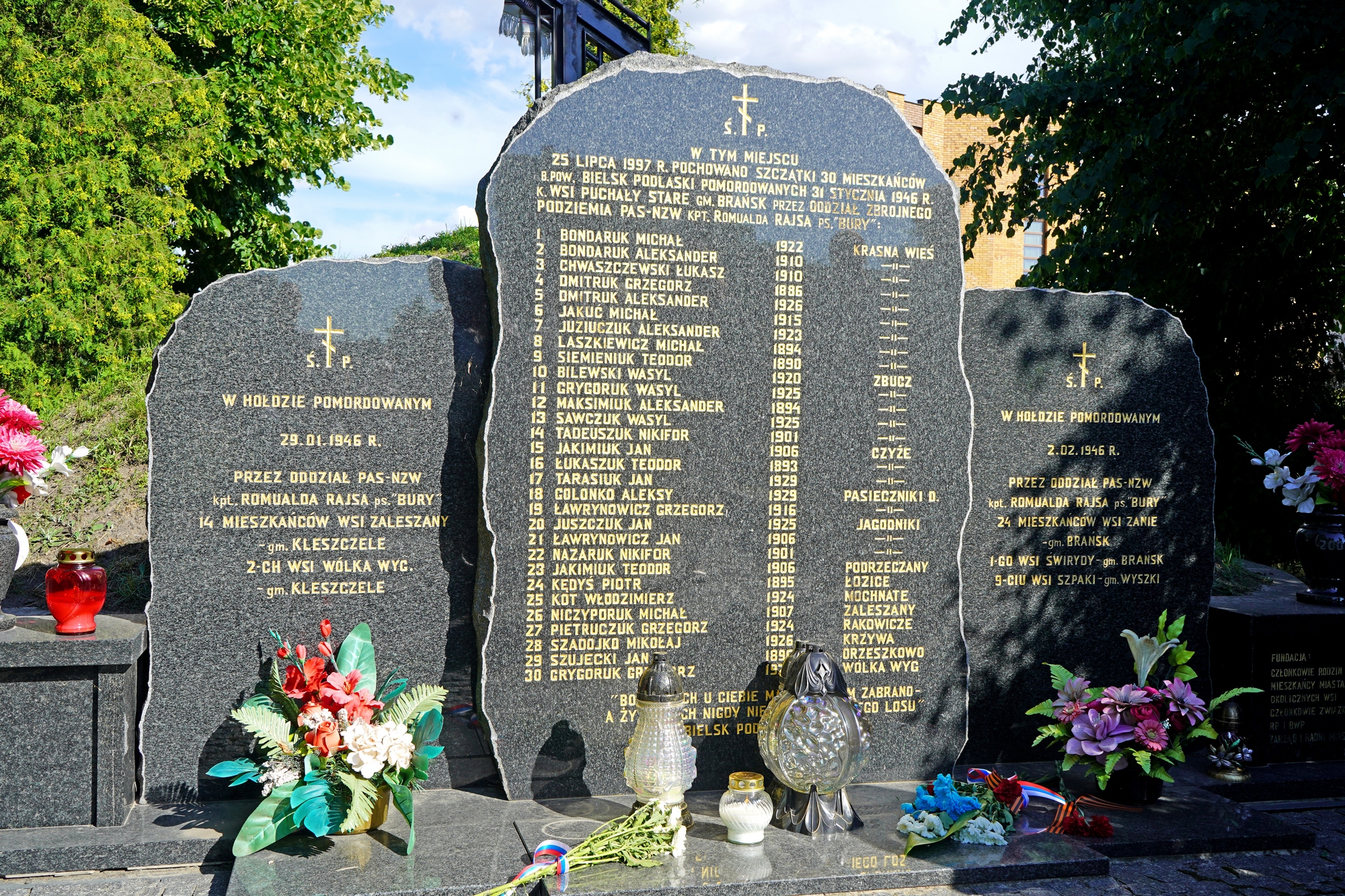 Podlasie Martyrs from Puchały Stare grave in Bielsk Podlaski