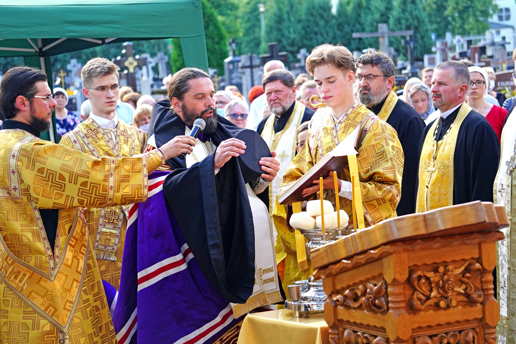 All-Night Vigil of St. Elijah the Prophet feast in St. Elijah Orthodox church in Białystok