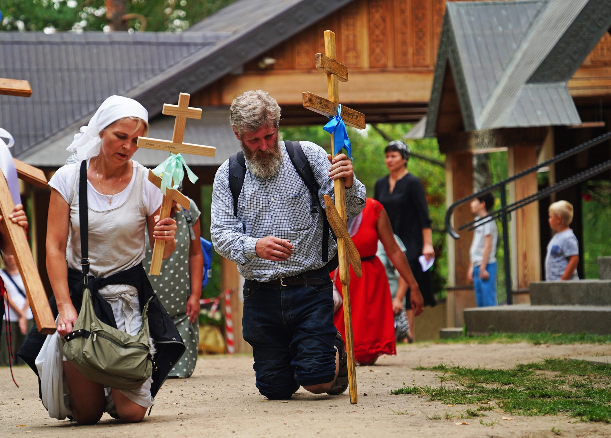 Pilgrims in Grabarka Monastery, August 18th, 2020