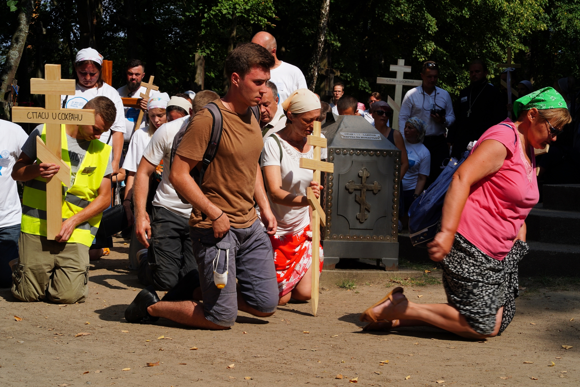 Pilgrims in Grabarka Monastery, August 18th, 2020