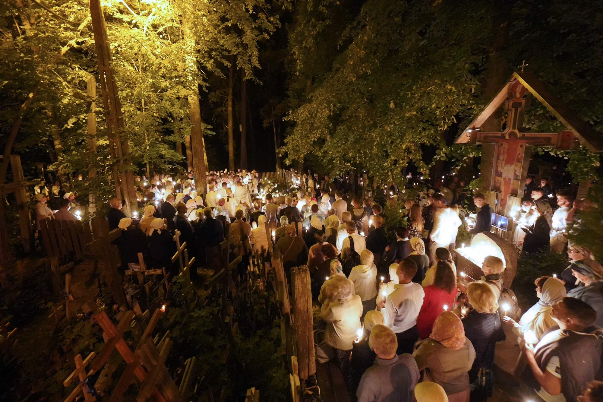 Prayer for departed at Holy Mountin of Grabarka