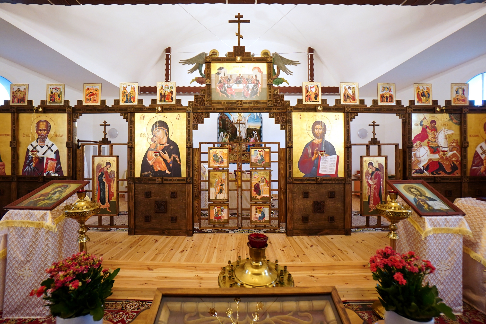 The iconostasis of Orthodox church in Orzysz