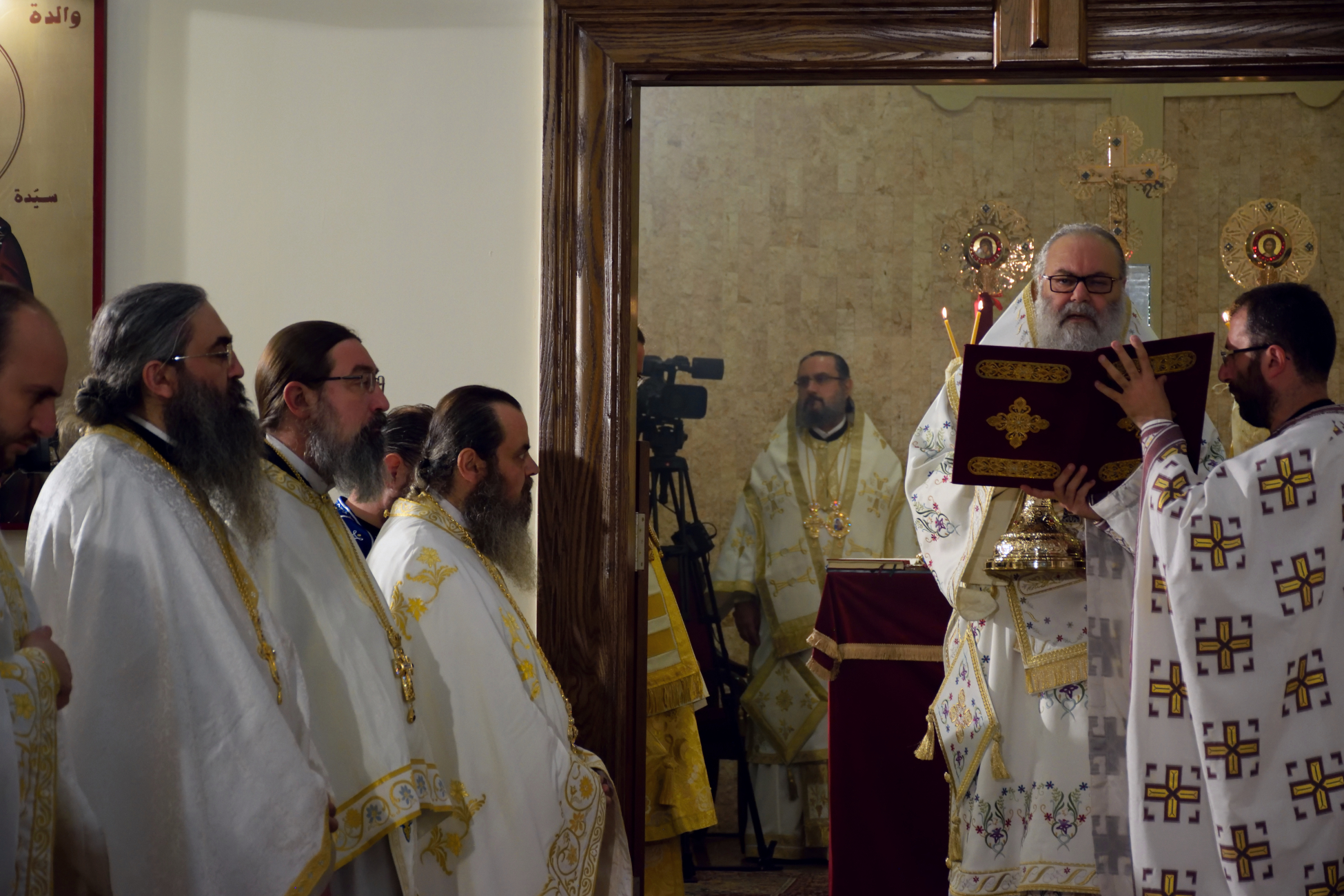 Przyjęcie Darów przez patriarchę antiochenskiego - wielkie wejście, Rahbe 2019