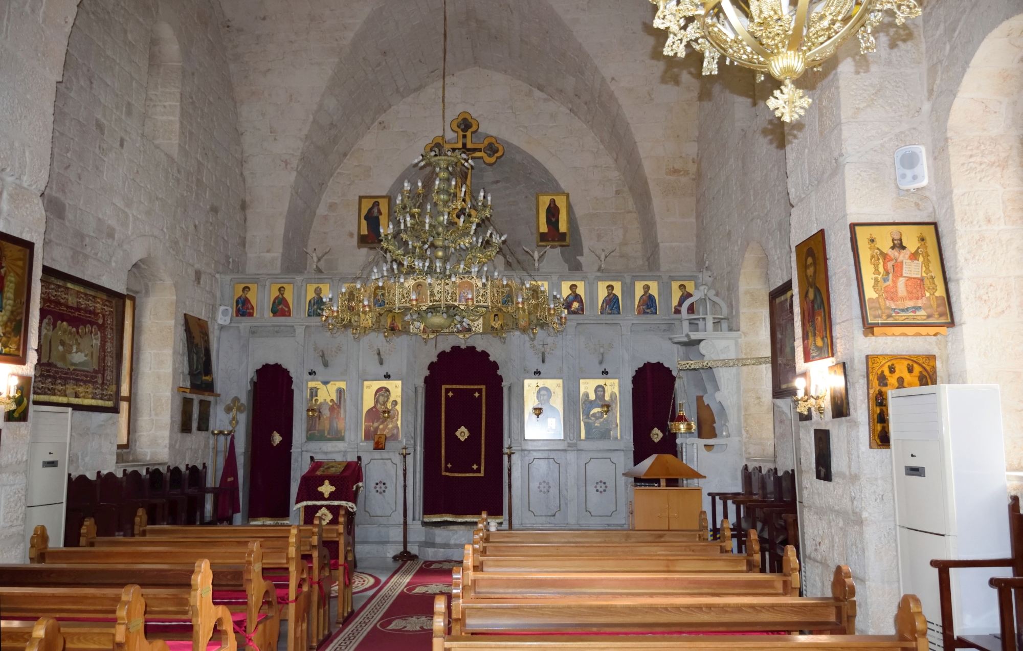 Ikonostas monasteru An-Nurijje w Okresie Bożonarodzeniowym