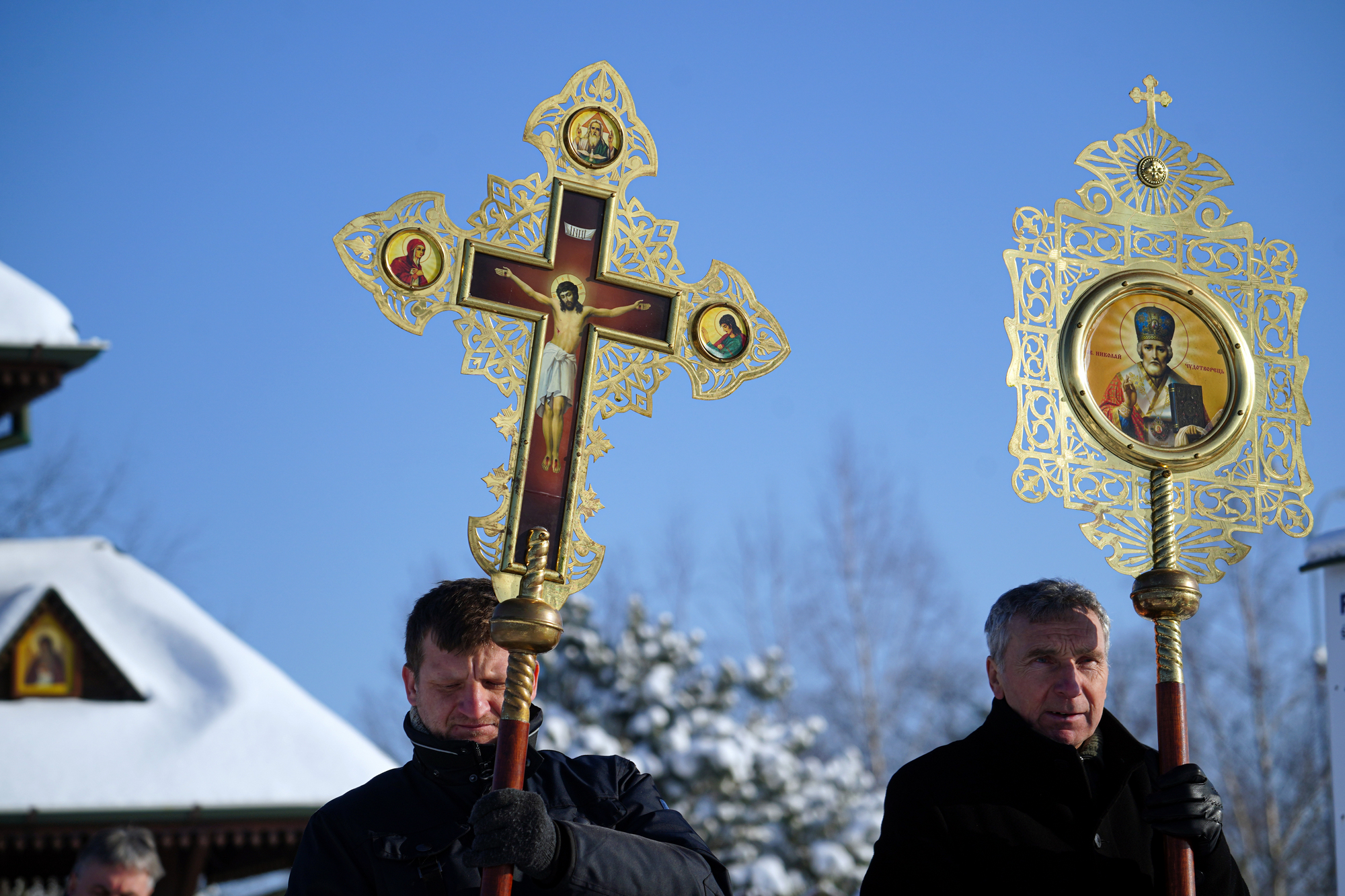 The feast of Baptism of Christ feast in Odrynki Skete