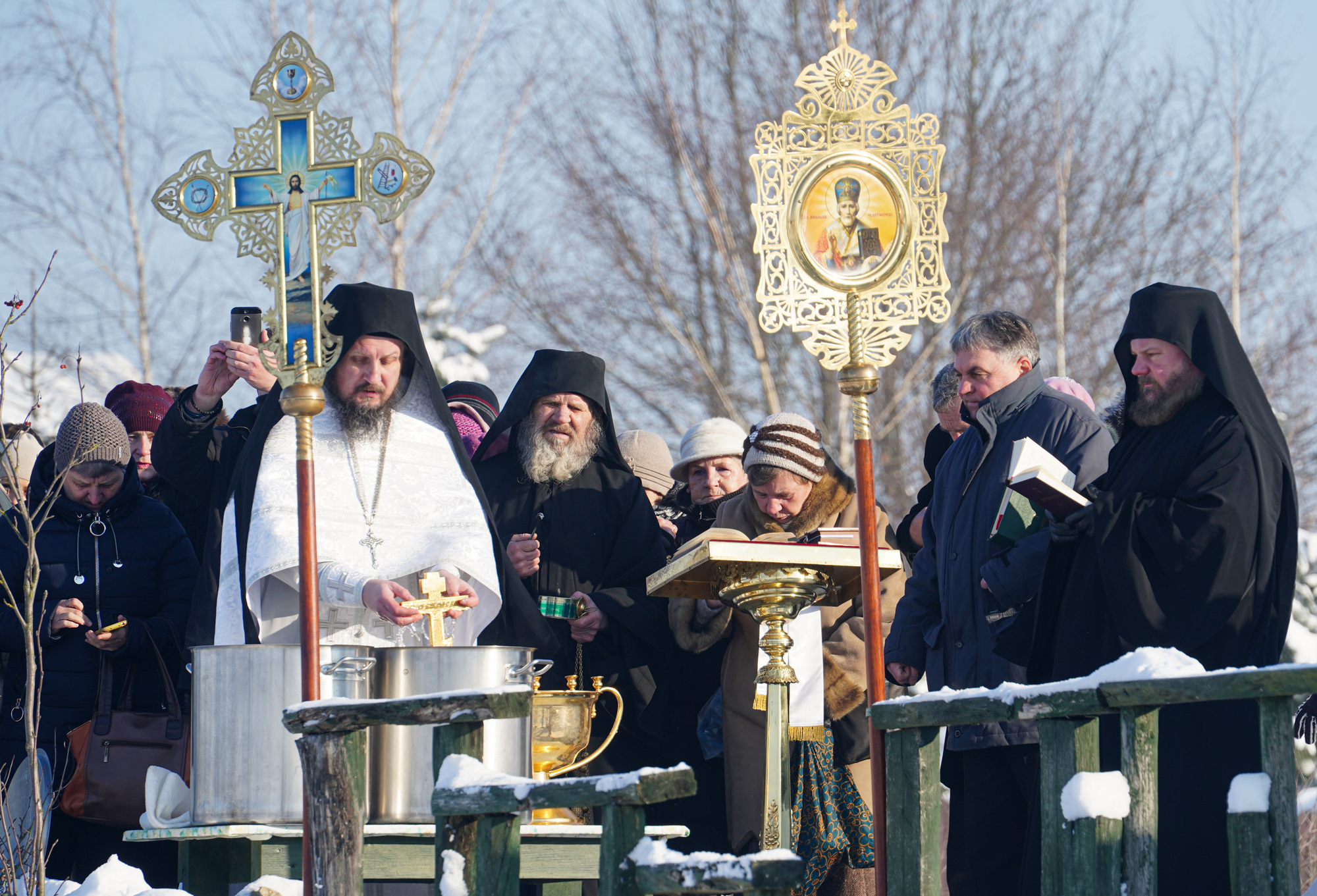 The feast of Baptism of Christ feast in Odrynki Skete