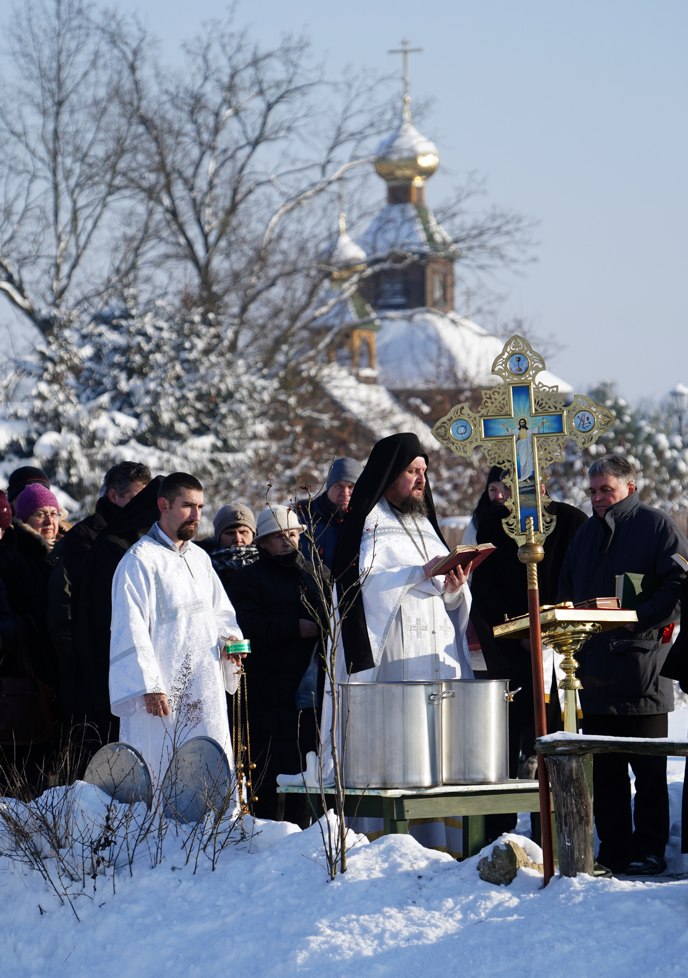 The feast of Baptism of Christ feast in Odrynki Skete 