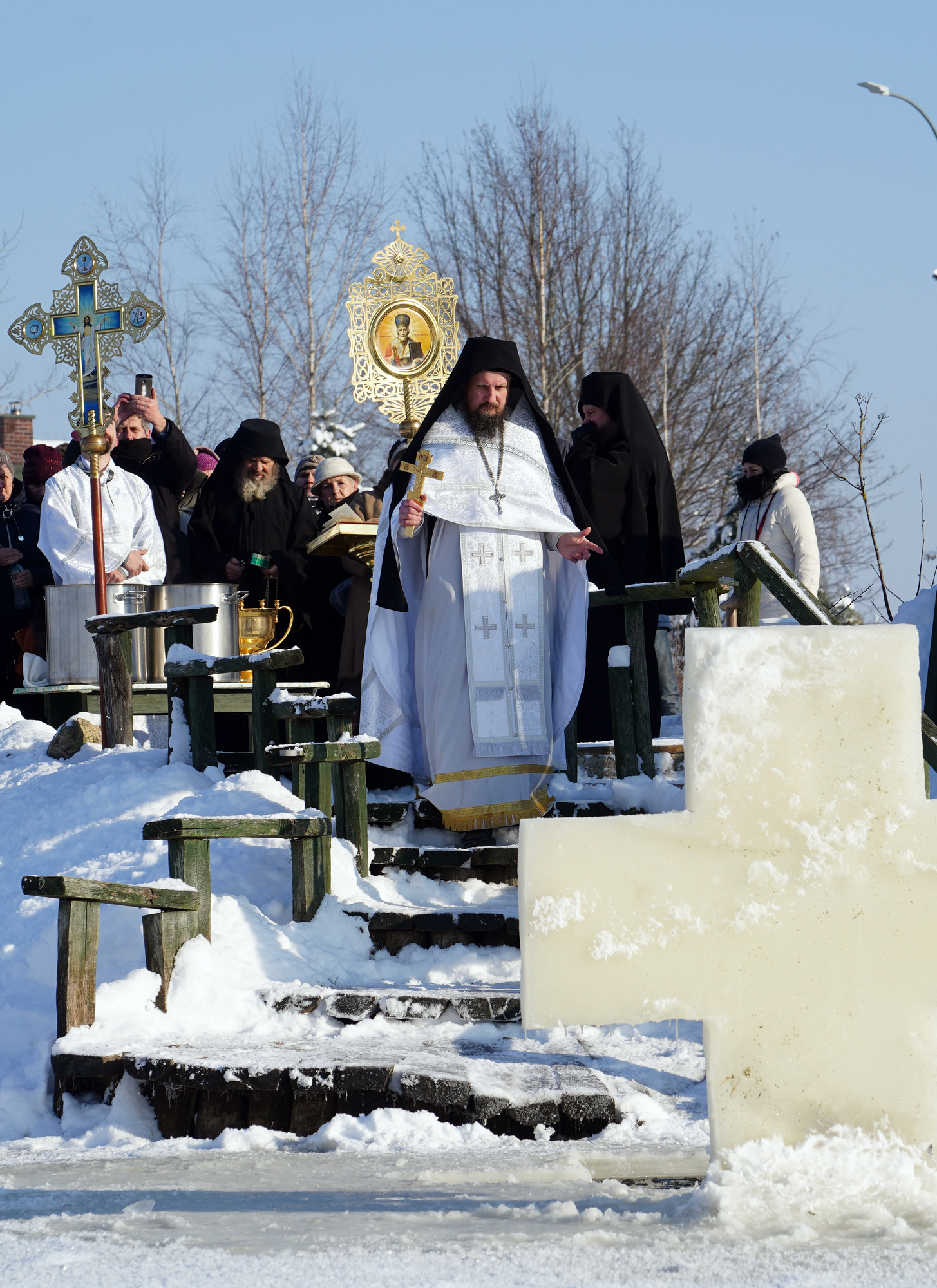 The feast of Baptism of Christ feast in Odrynki Skete 