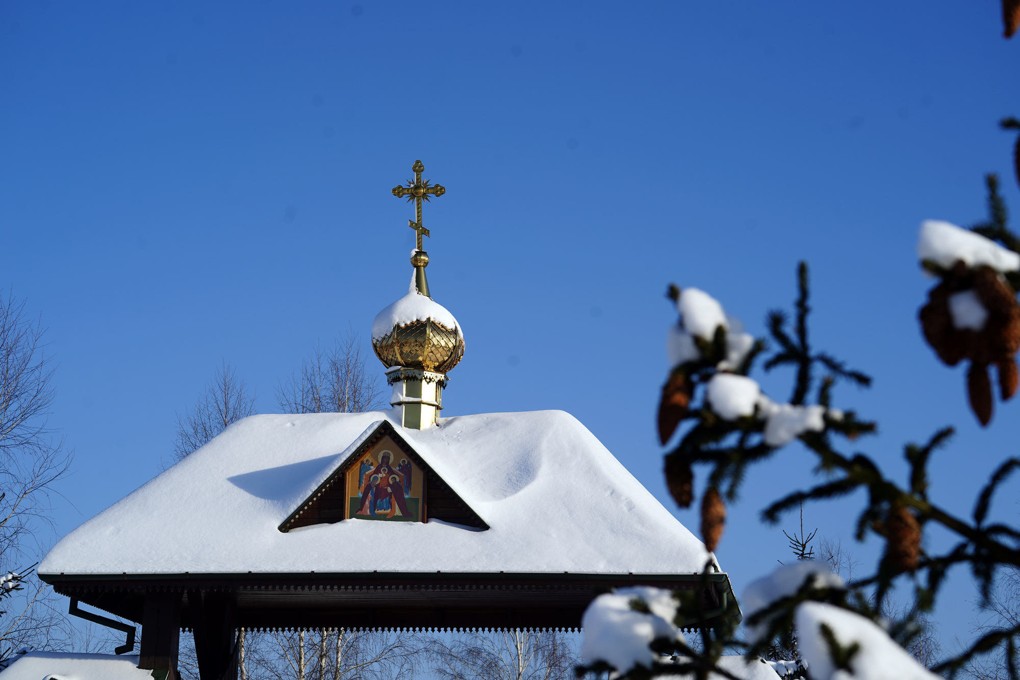 Winter in Odrynki Skete