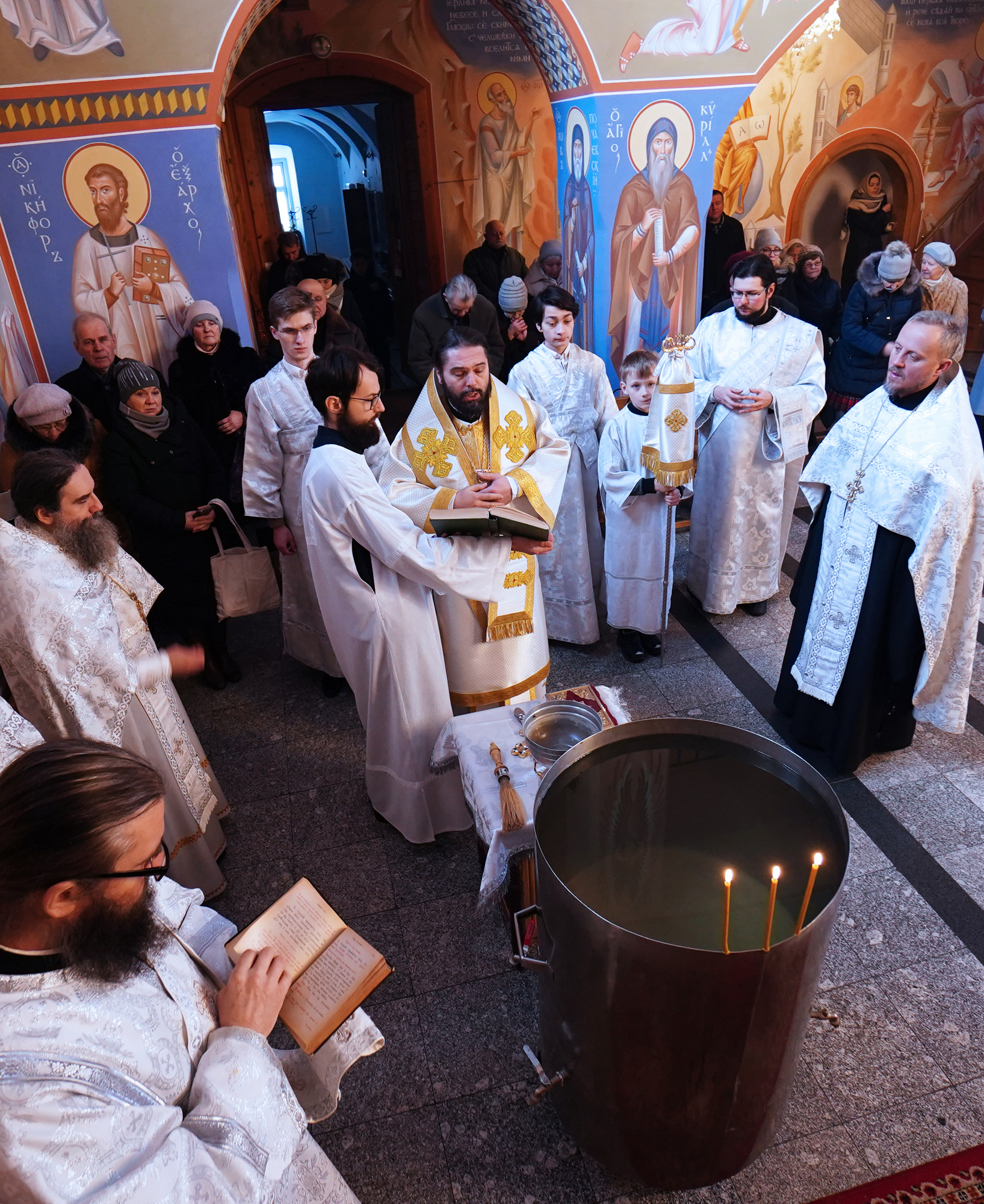 The vigil of Baptism of Christ feast in Supraśl Monastery