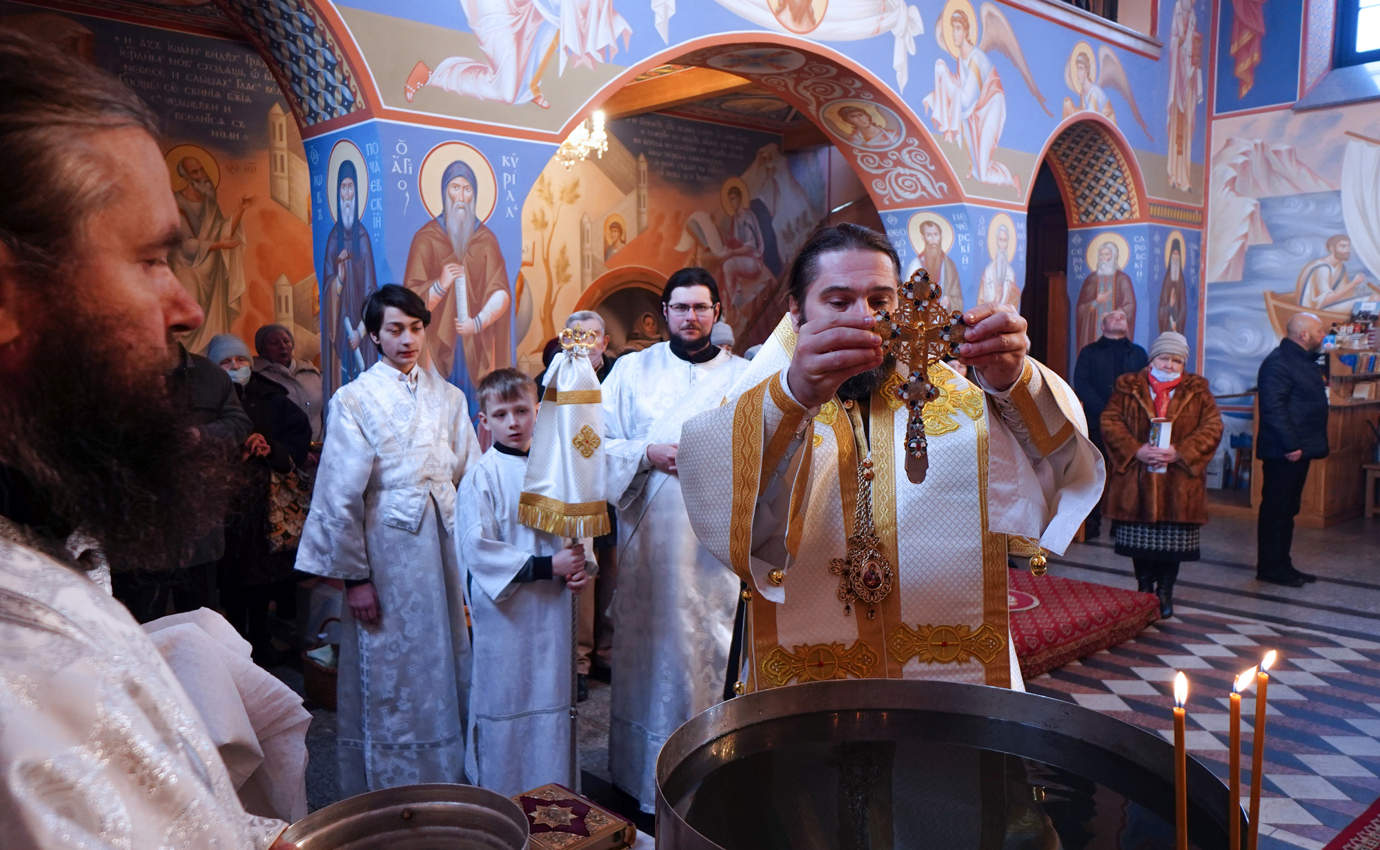 The vigil of Baptism of Christ feast in Supraśl Monastery