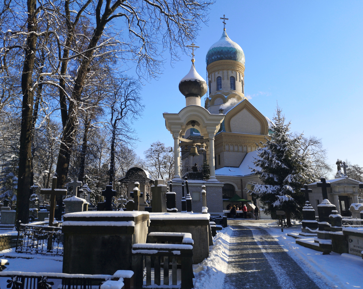 W drodze na Liturgię do wolskiej cerkwi, styczeń 2021