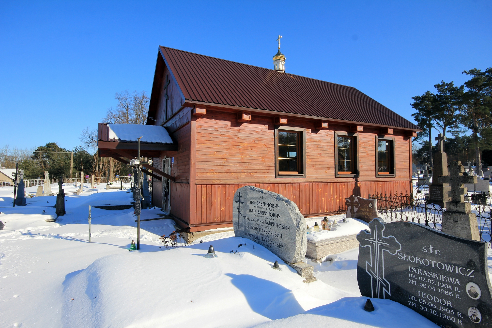 The chapel on old Orthodox cementary in Milejczyce