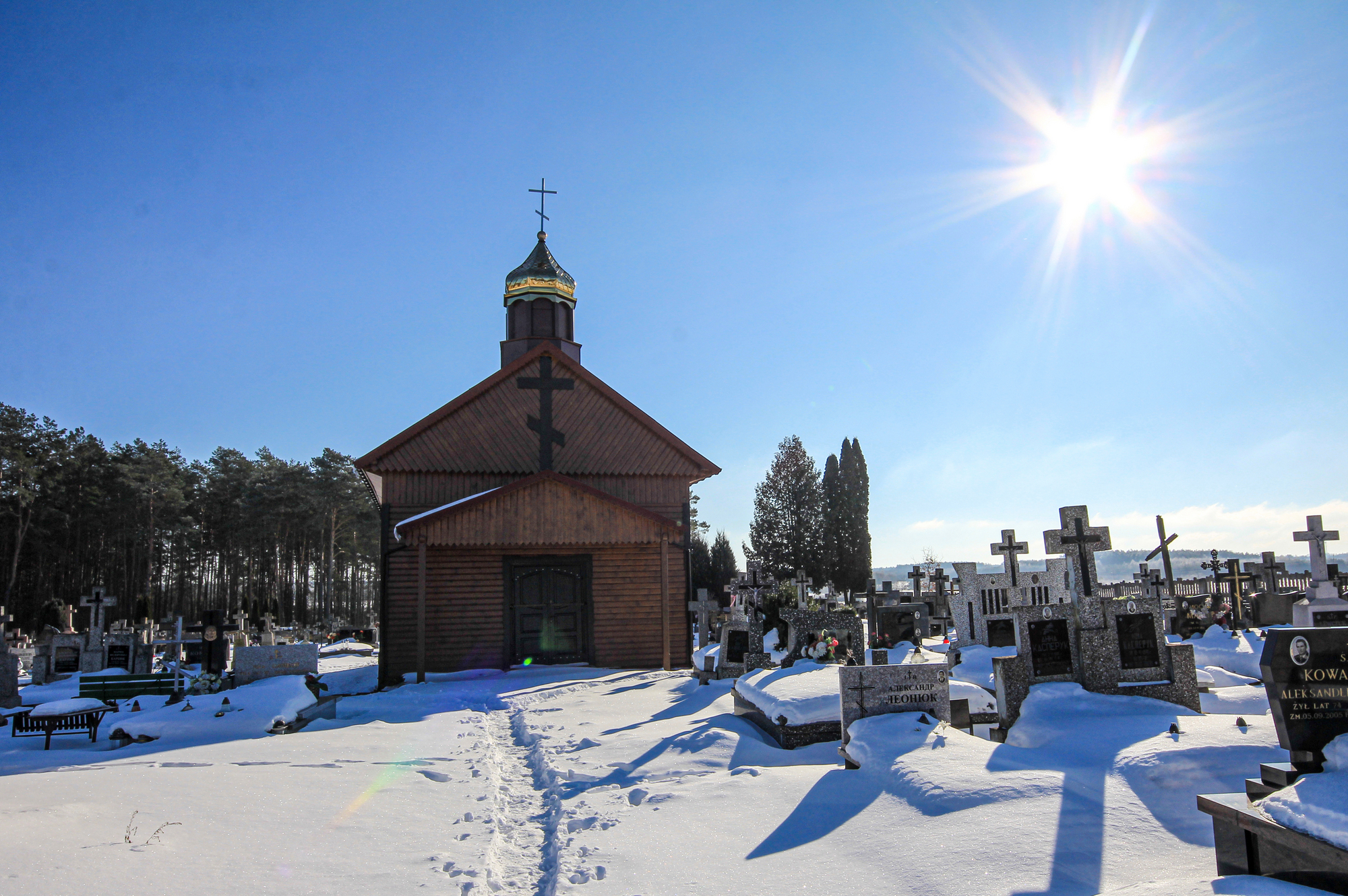 The Orthodox cementary chapel in Żerczyce