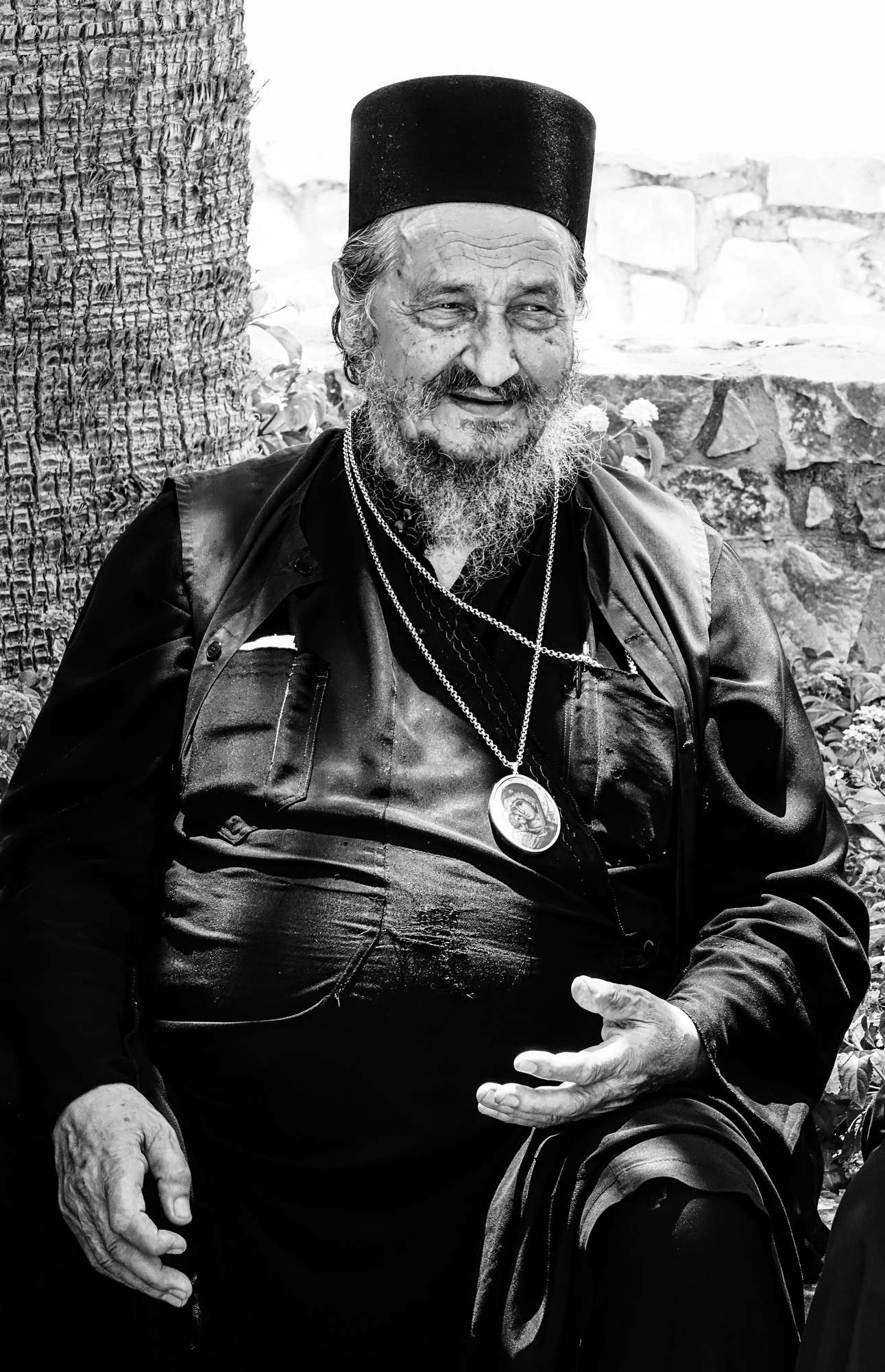 Blessed memory bishop Atanasije Jevtić at Pan-Orthodox Council on Crete, 2016