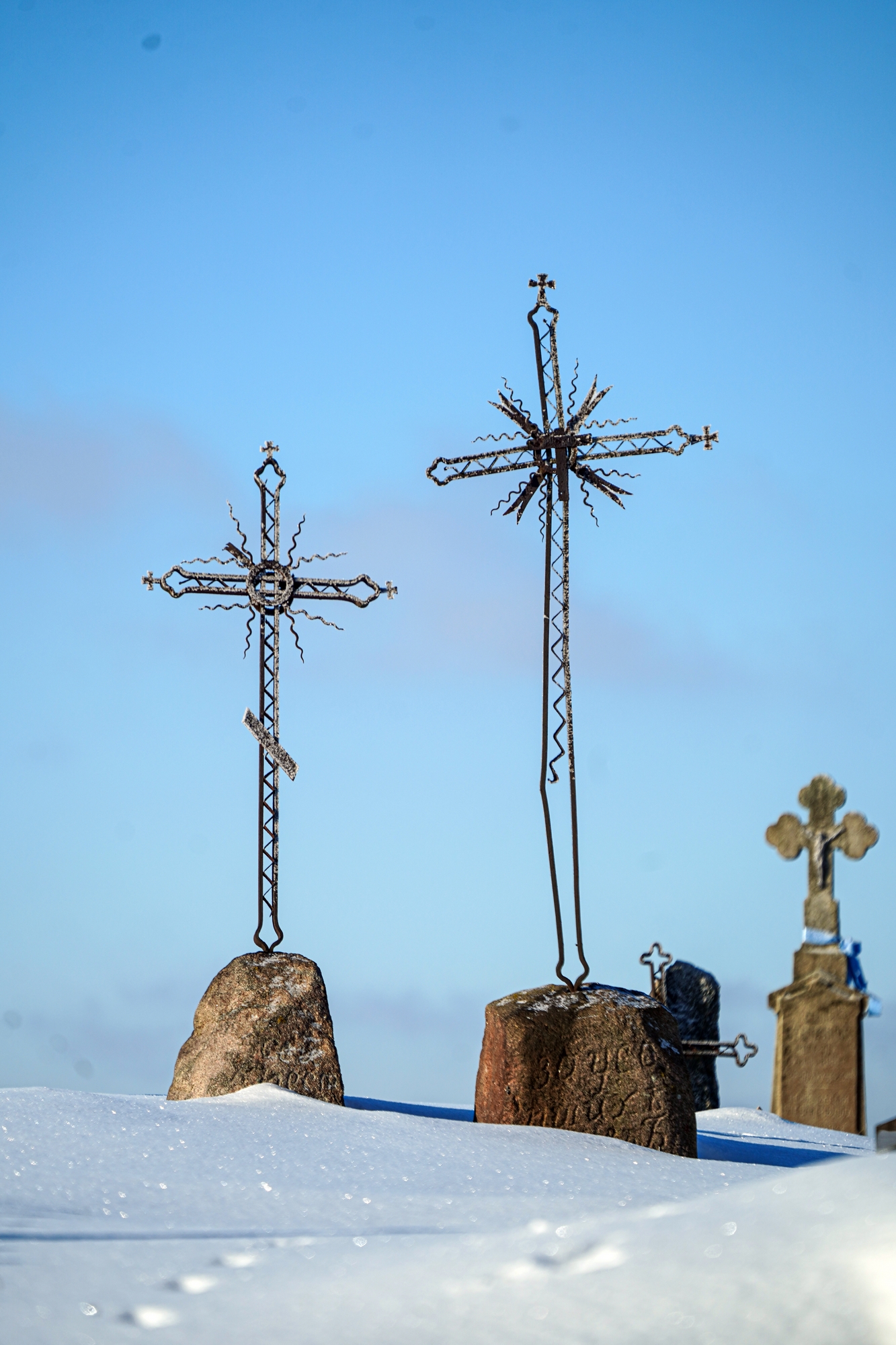 Crosses at Malinniki cementary