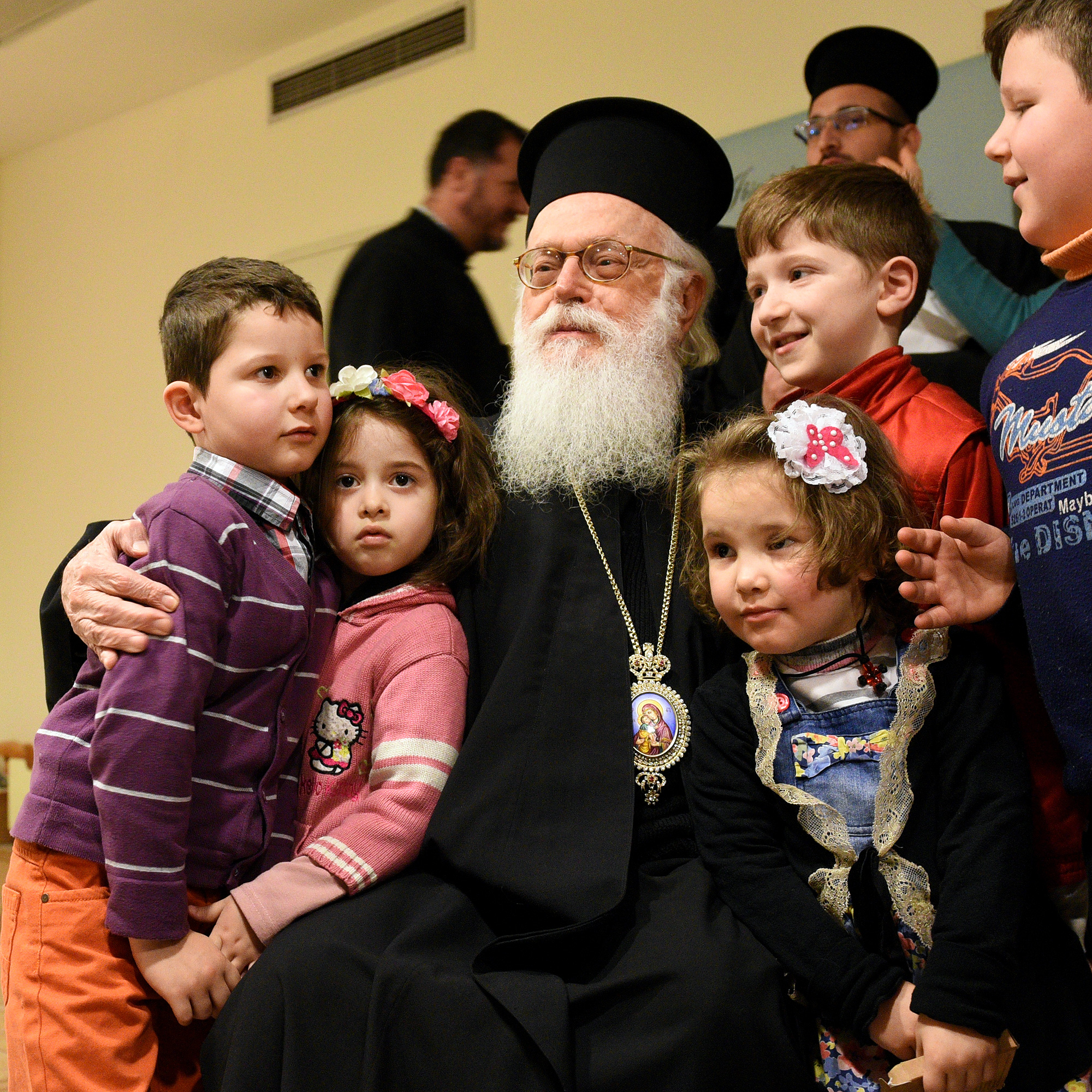 Abp Anastasios and children