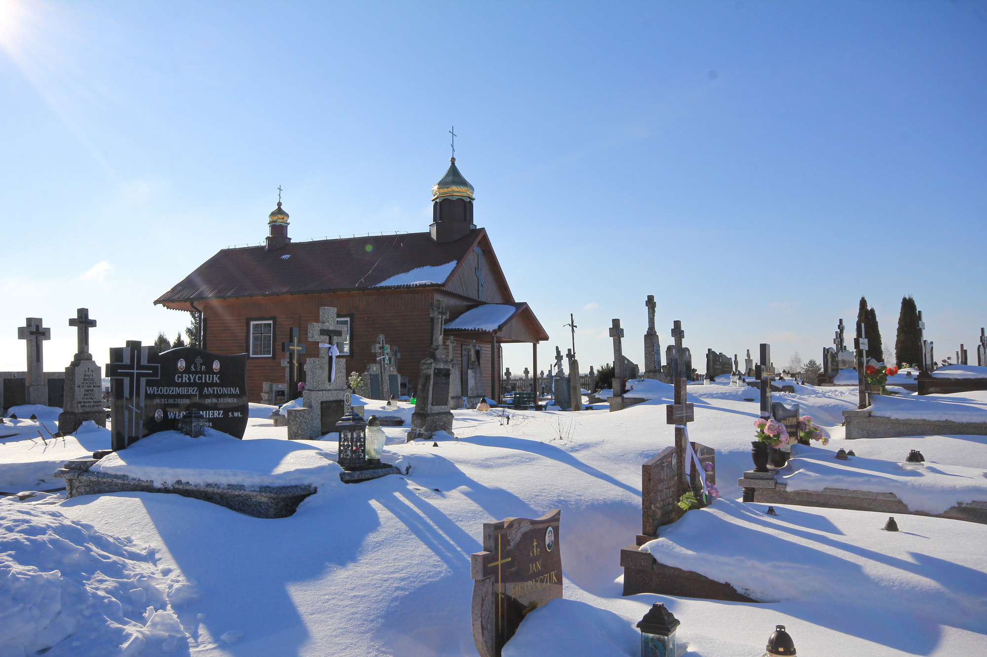 The Orthodox cementary church in Żerczyce