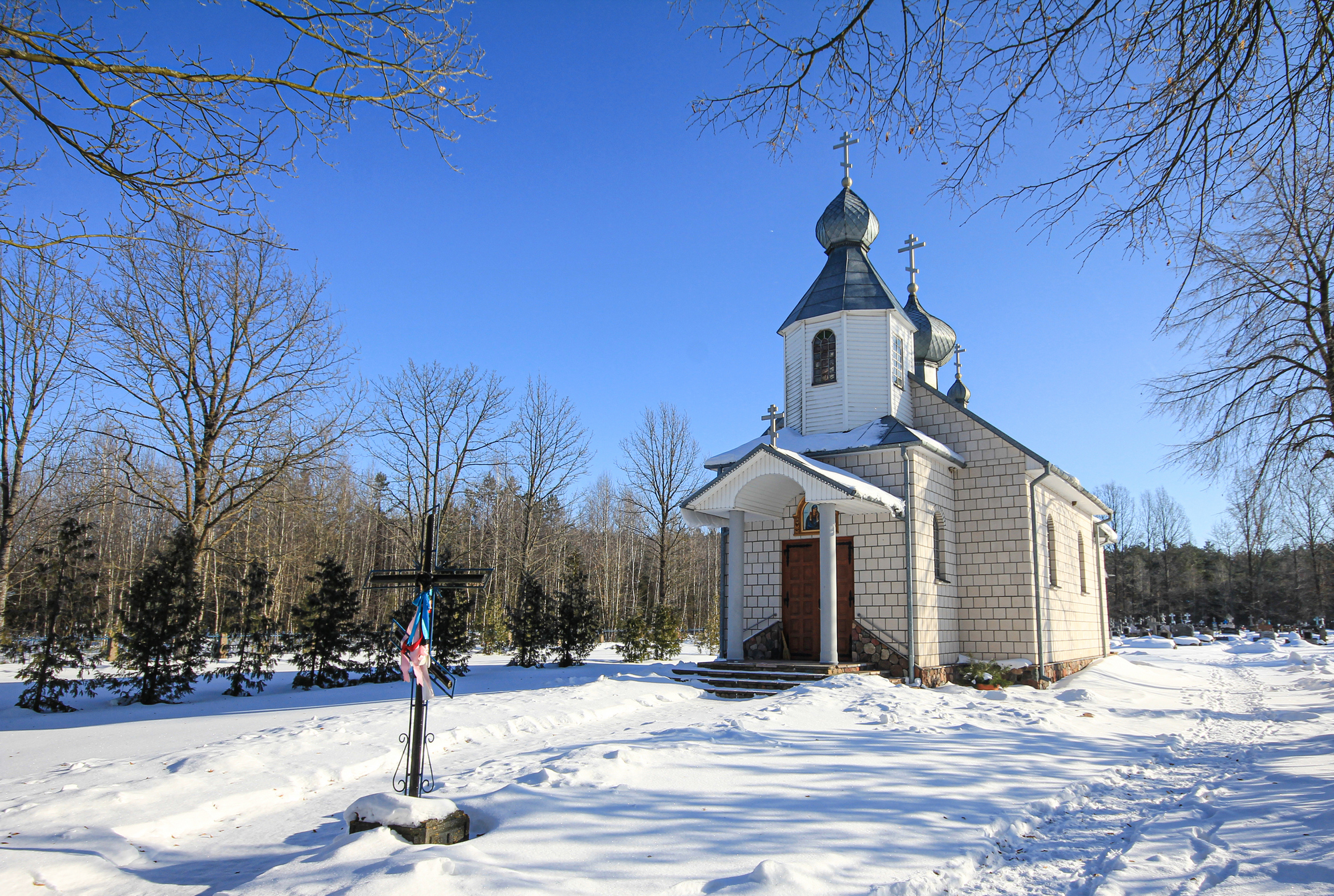 The Orthodox cementary church in Suchowolce