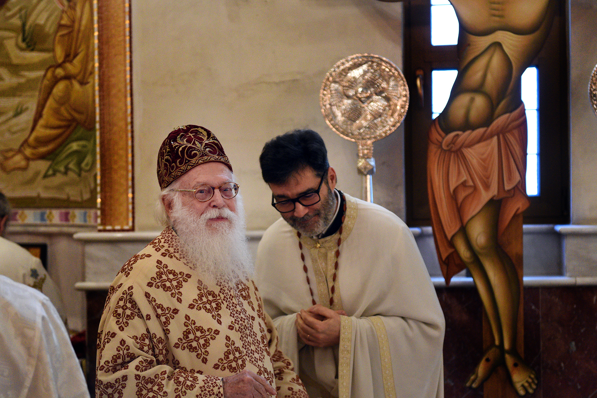 Abp Anastasios  and Fr Vladimir Misijuk