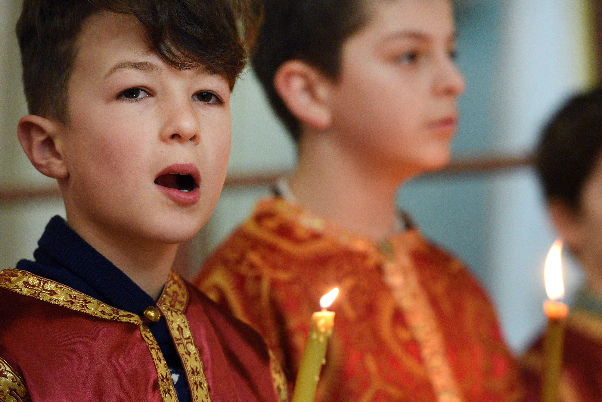 Liturgy at cathedral in Tirana