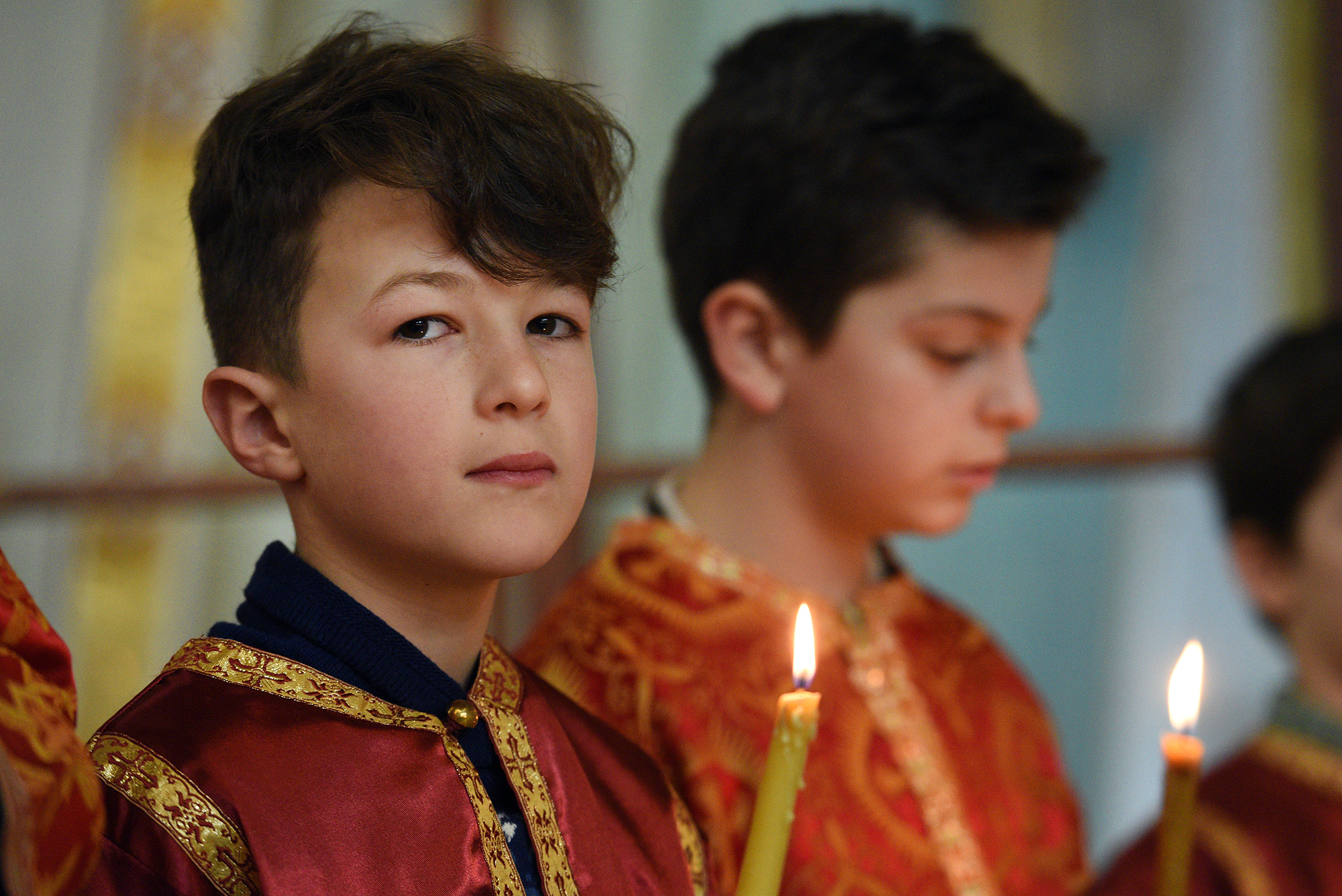 Liturgy at cathedral in Tirana