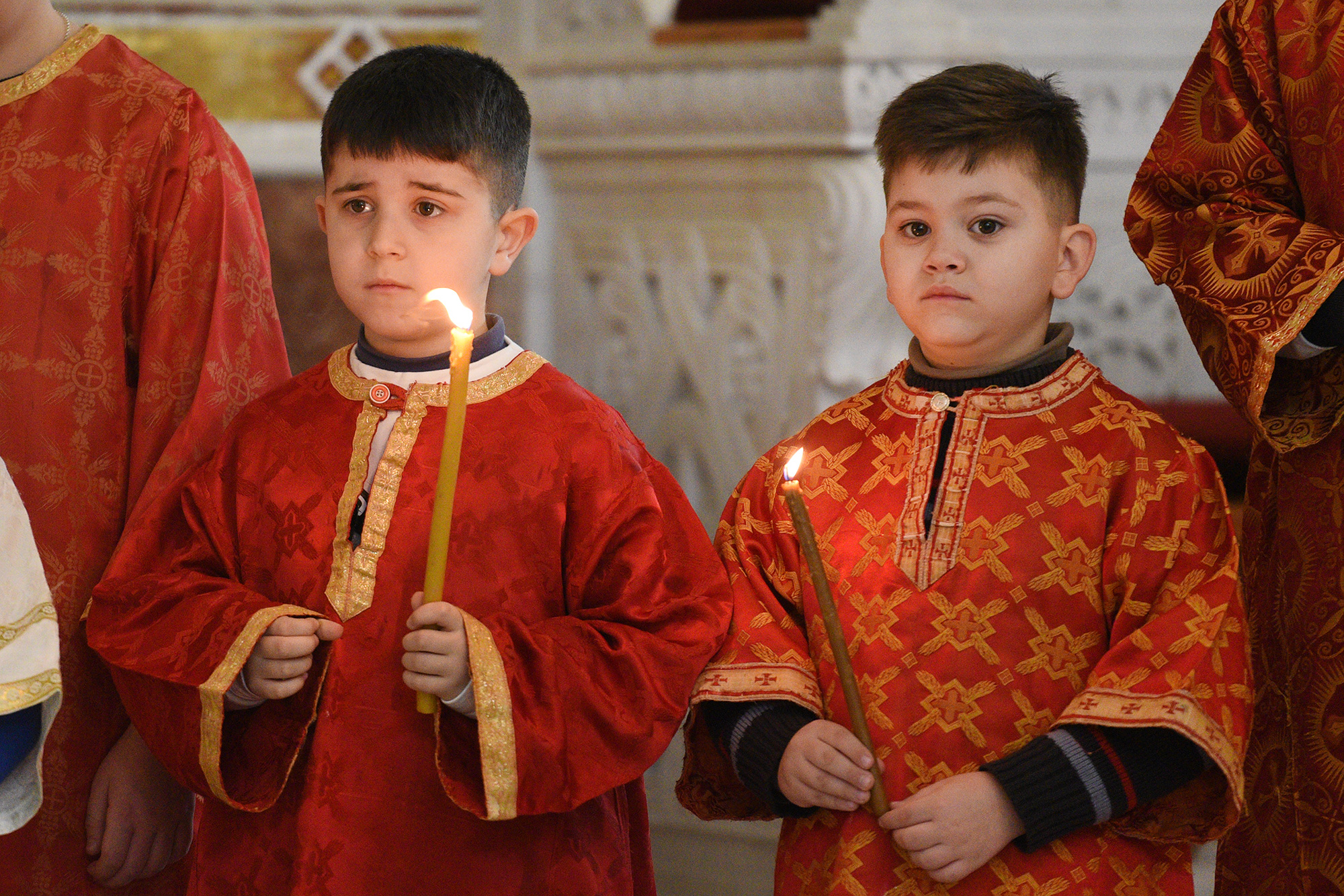 Liturgy at cathedral in Tirana