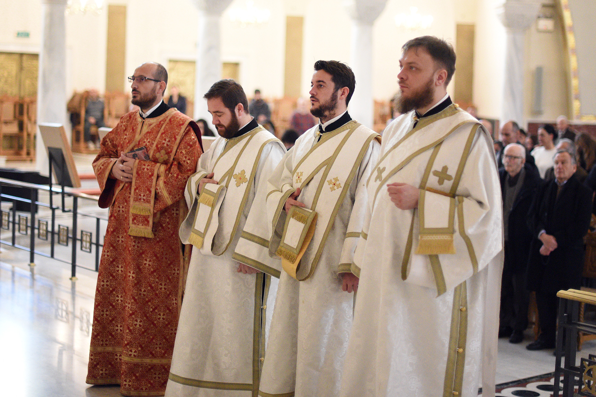 Liturgy at cathedral in Tirana