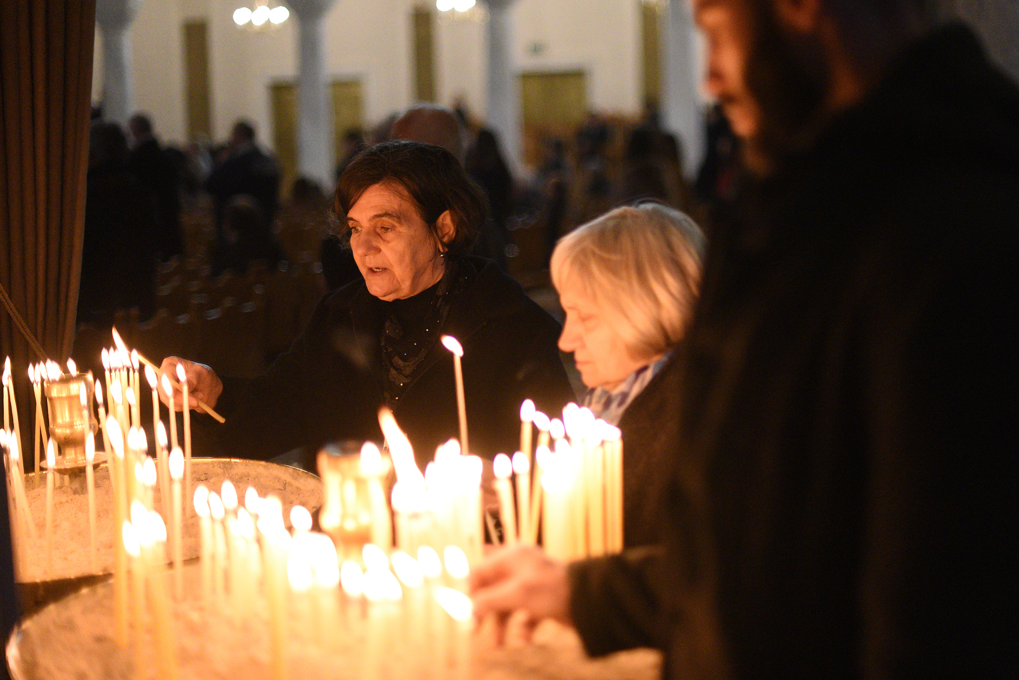 Liturgy at cathedral in Tirana