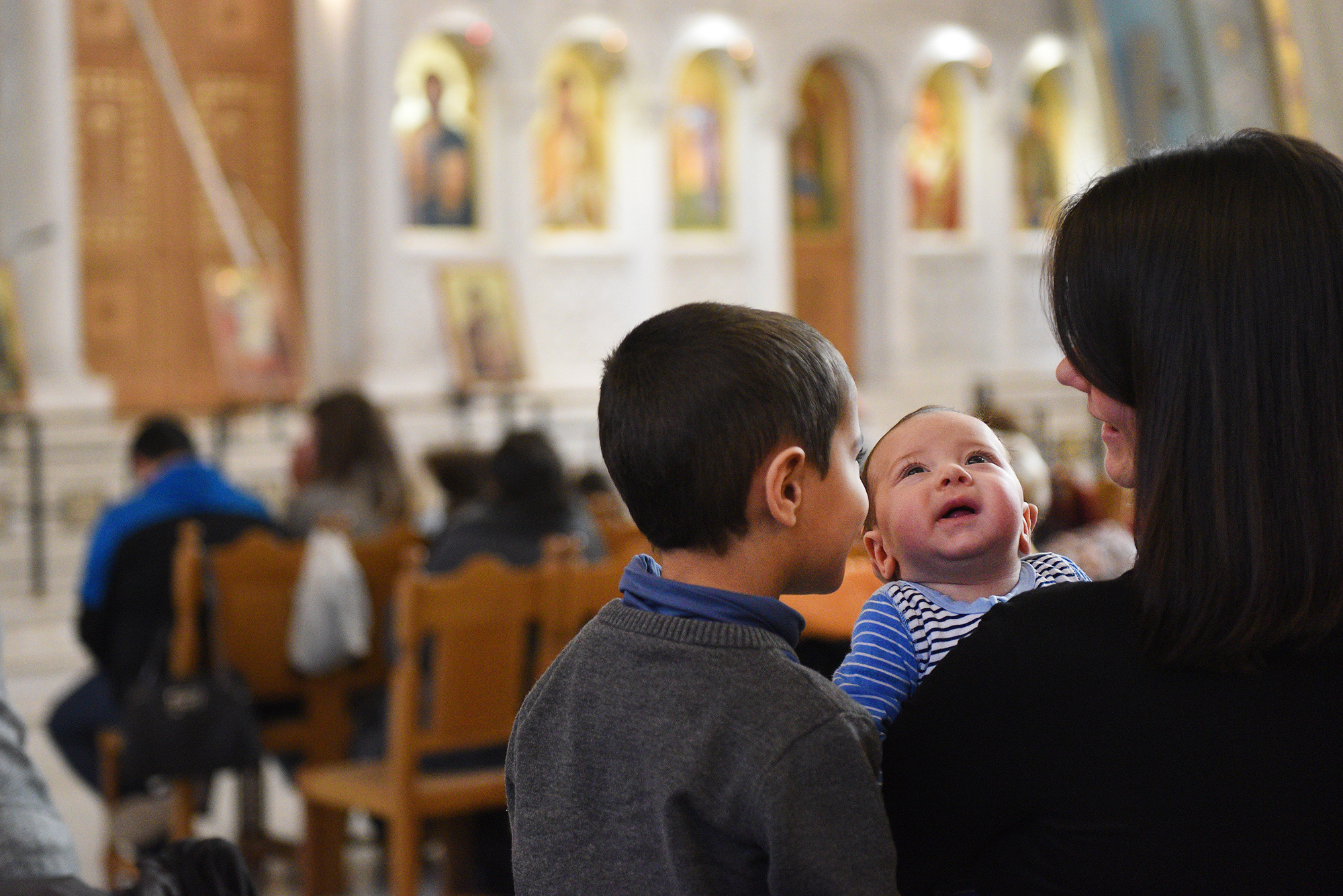 Liturgy at cathedral in Tirana