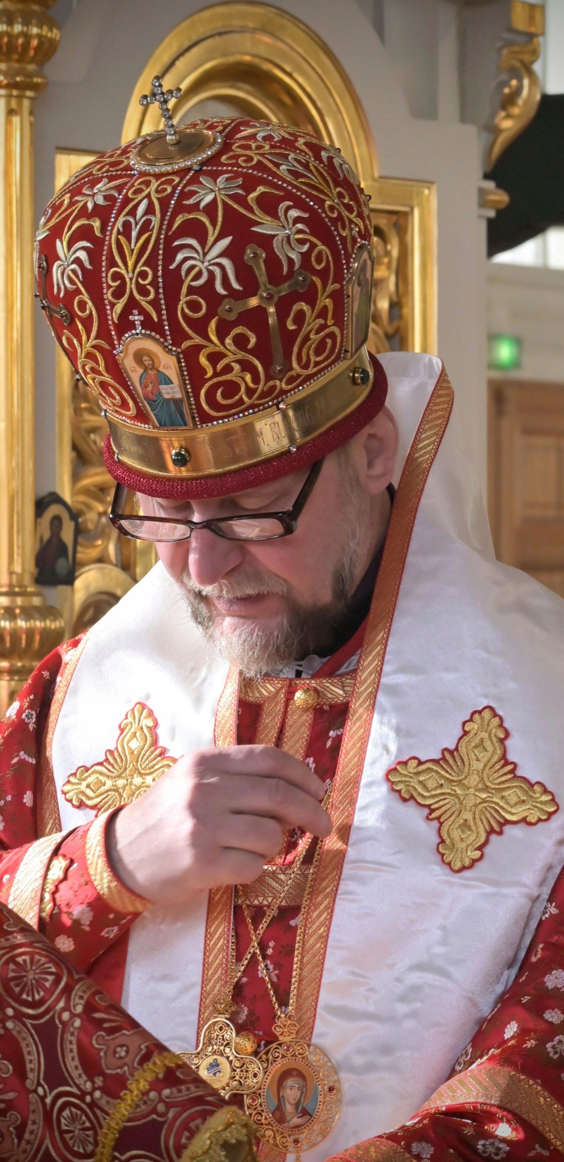 Bishop in the Altar