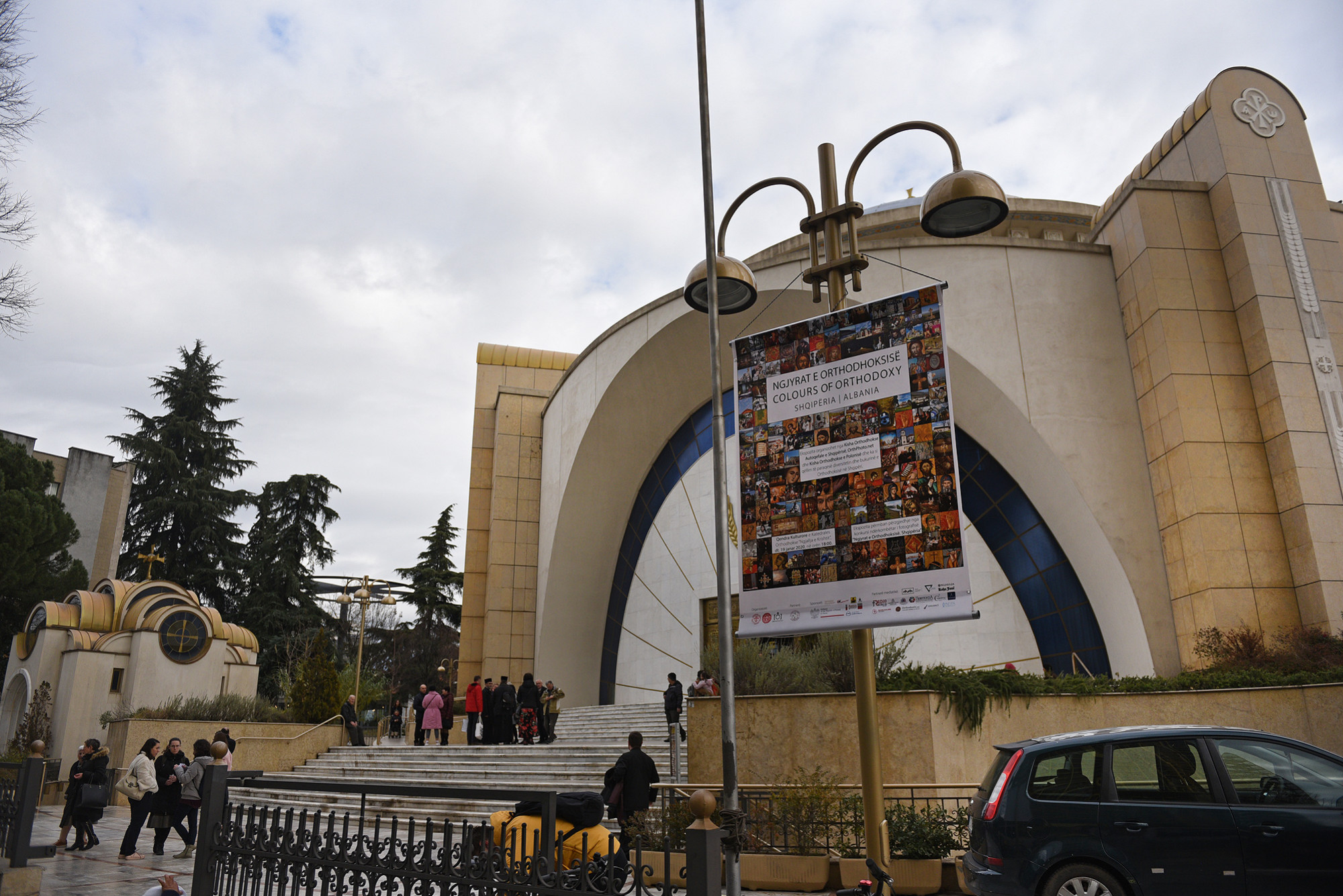 Cathedral in Tirana and our exhibition