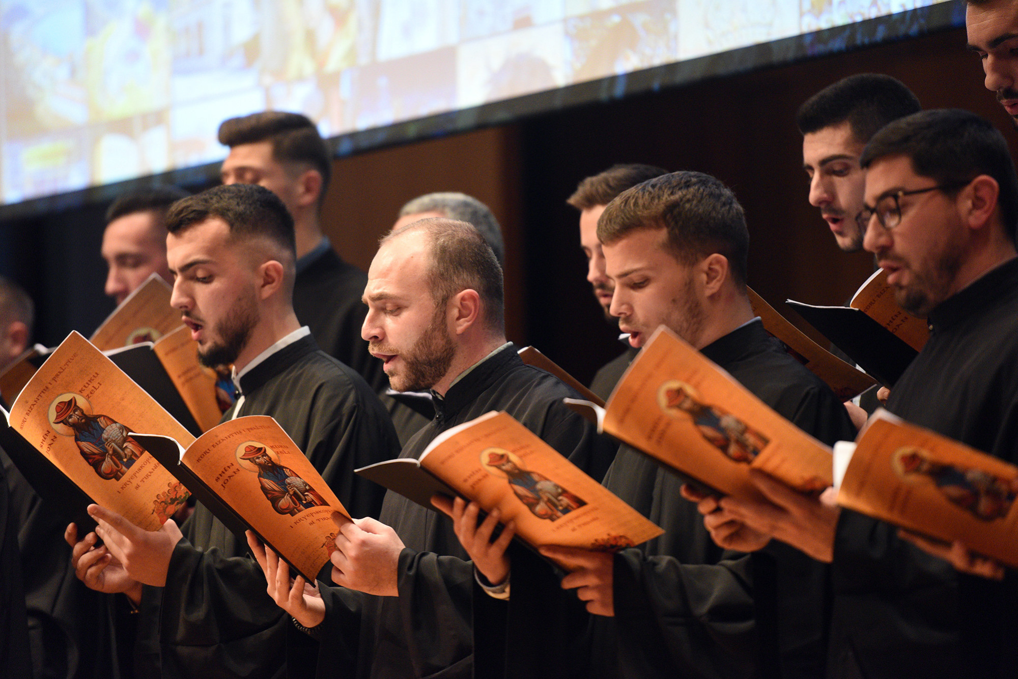 Choir from cathedral in Tirana