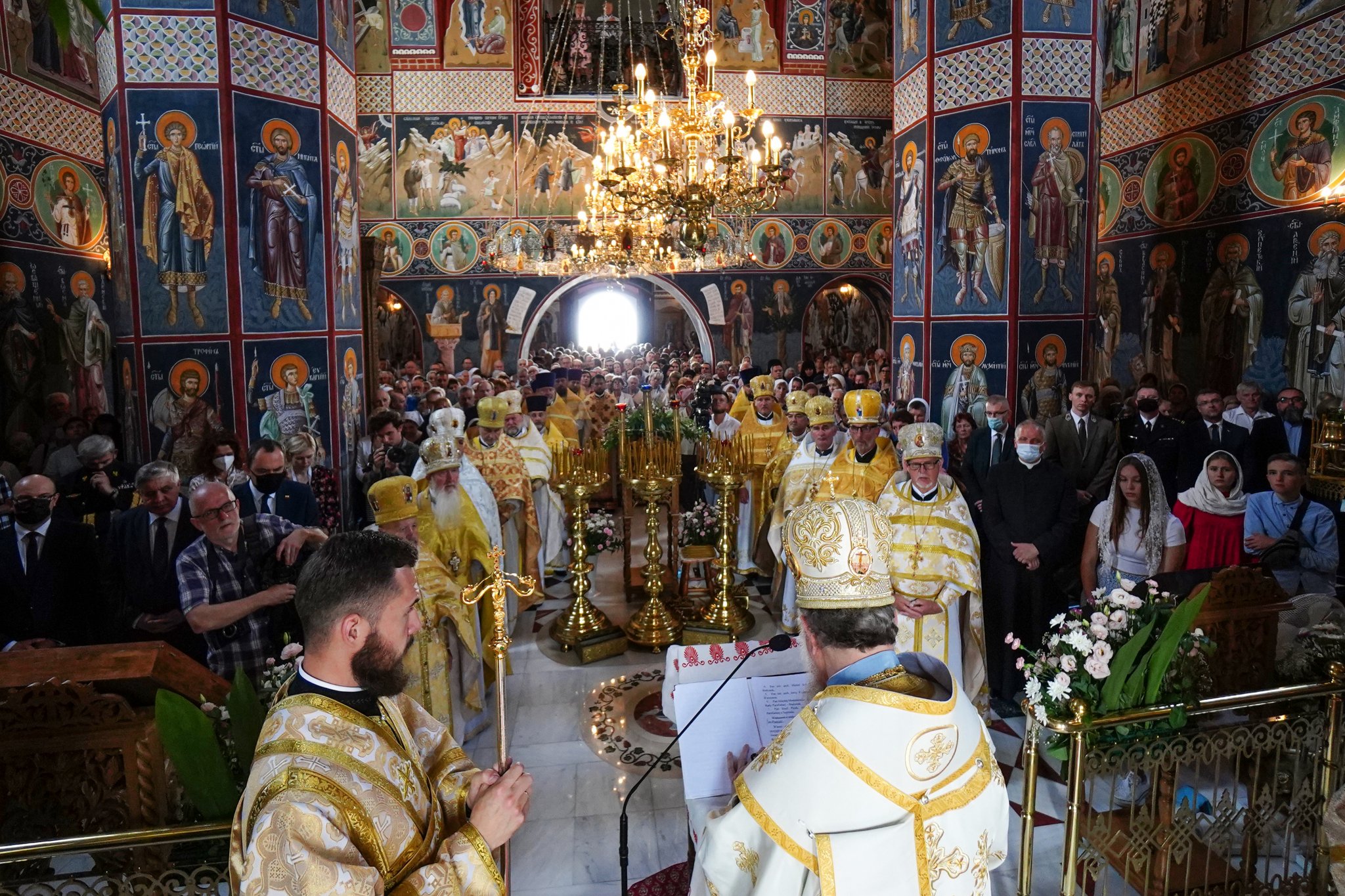 The consecration of Annunciation Cathedral of Supraśl Monastery