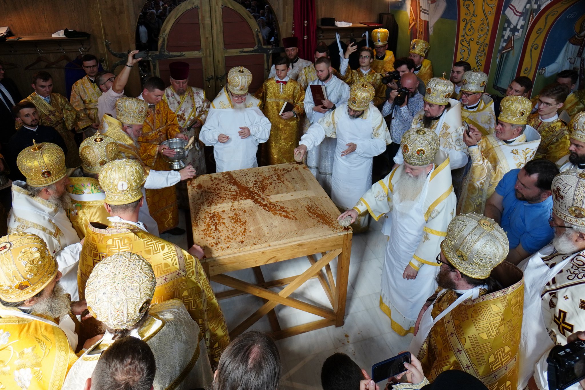 The consecration of Annunciation Cathedral of Supraśl Monastery