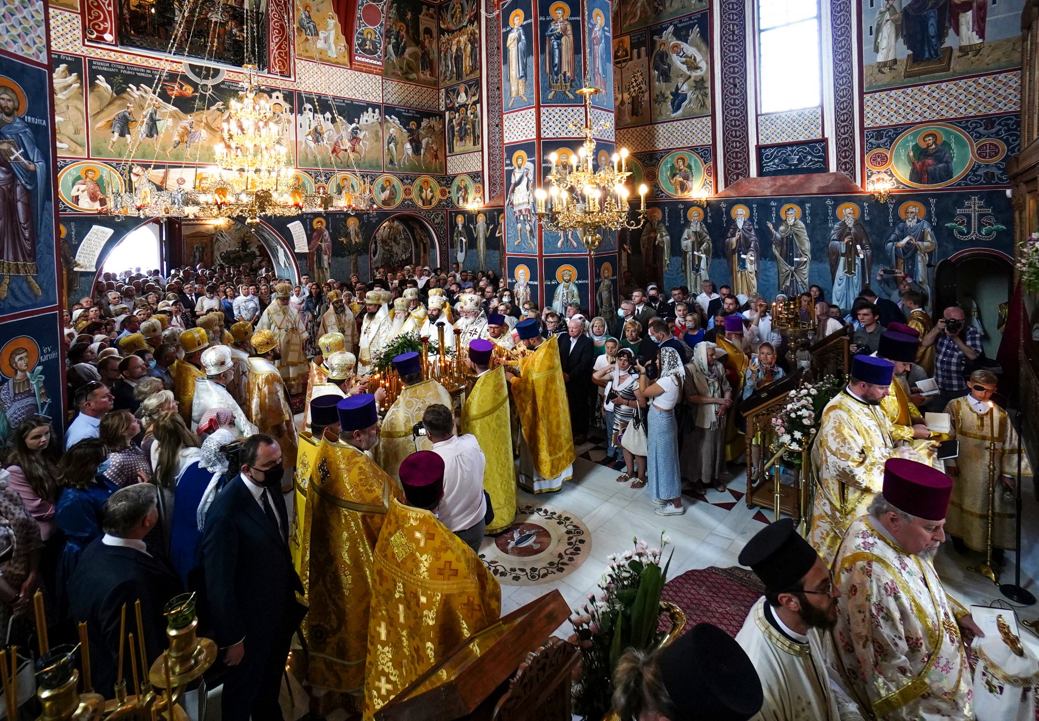 The consecration of Annunciation Cathedral of Supraśl Monastery