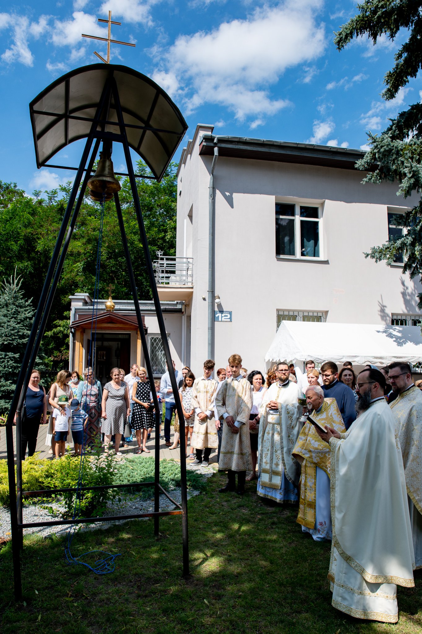 Czytanie modlitwy na poświęcenie dzwonów