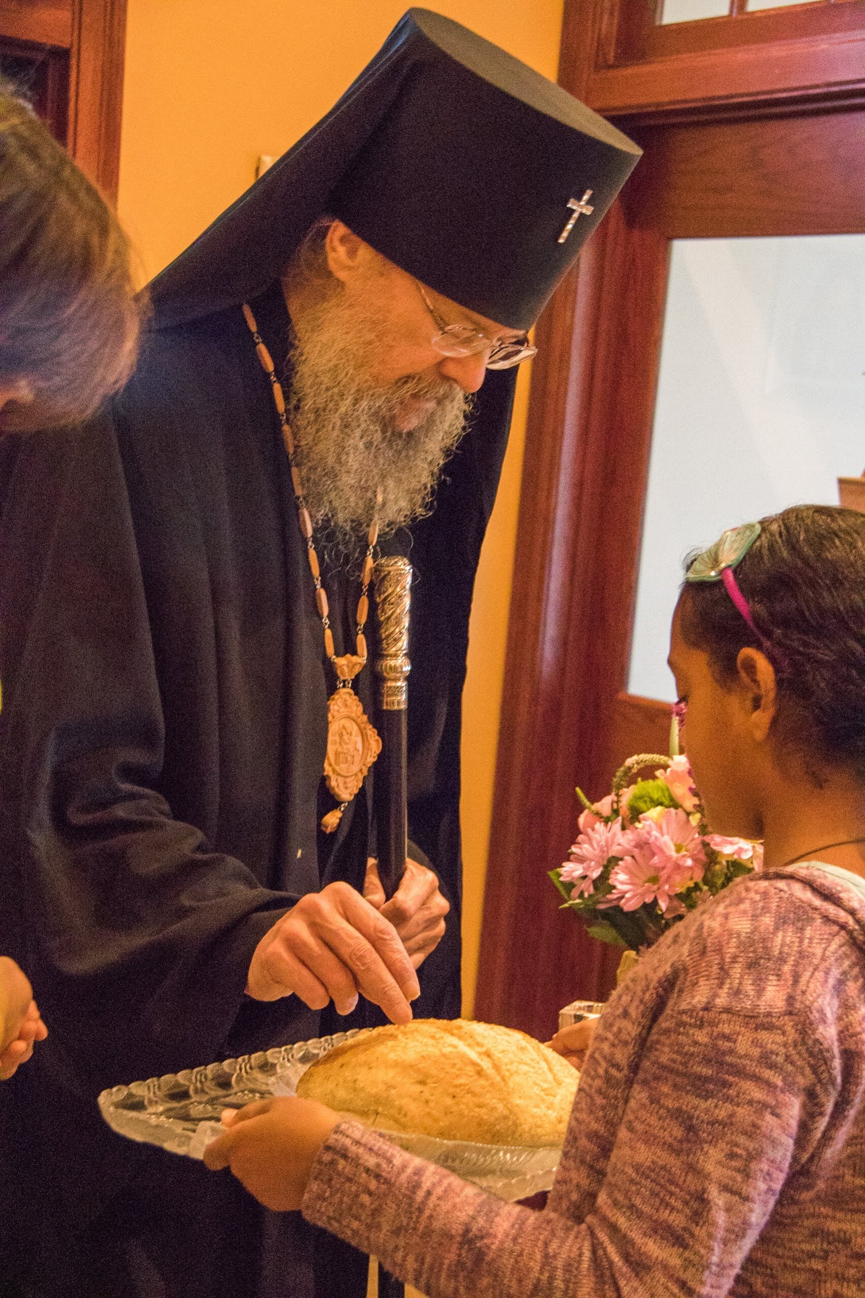 greeting the archbishop