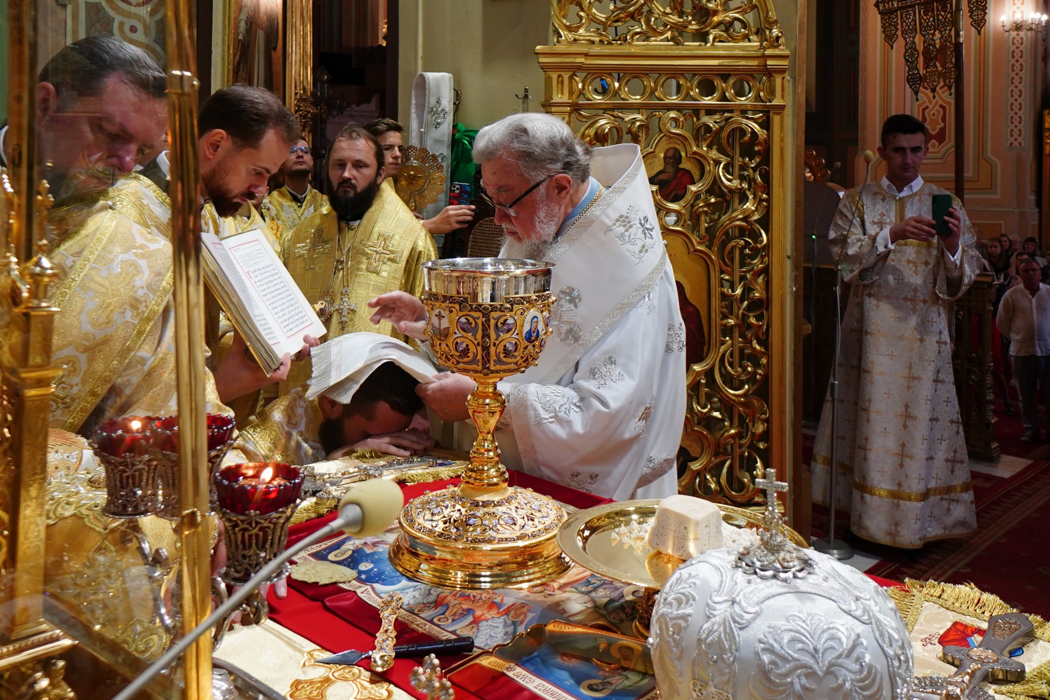 Divine Liturgy of the patronal feast in St. Mary Magdalene Cathedral in Warsaw