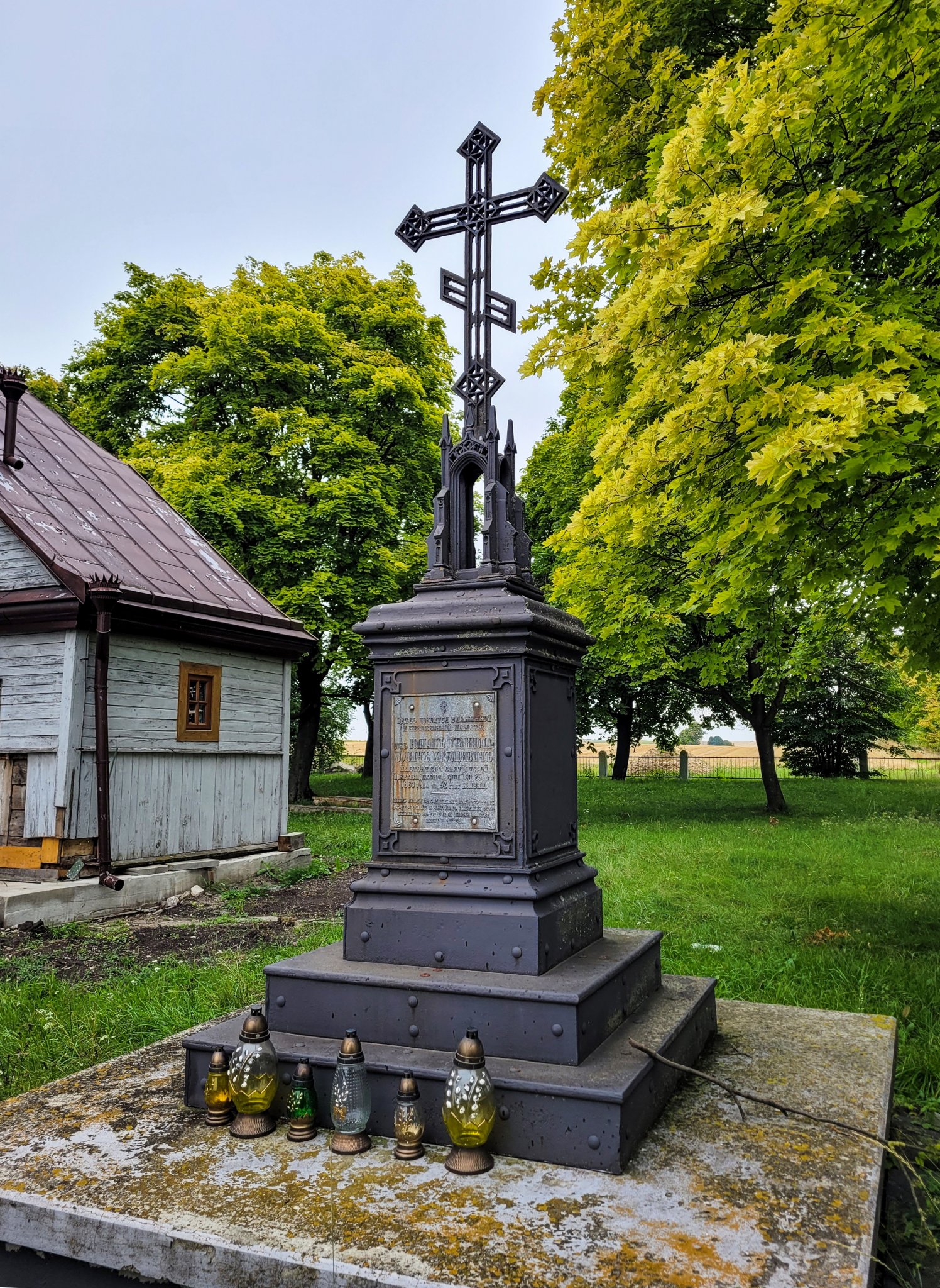 Priest grave close to former Orthodox church in Śniatycze