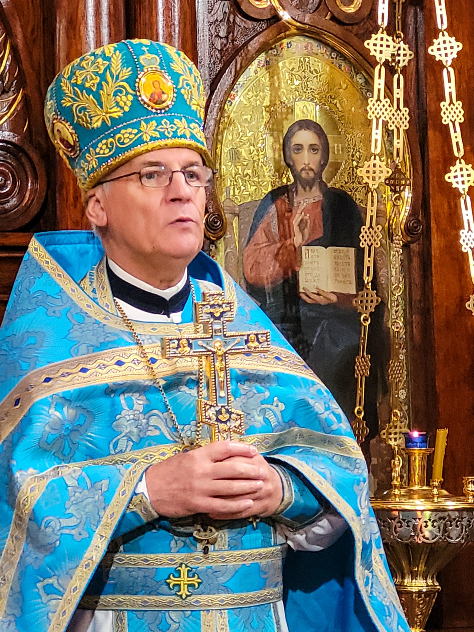 Fr. Jan Łukaszuk preaching in the Orhodox church in Hrubieszów